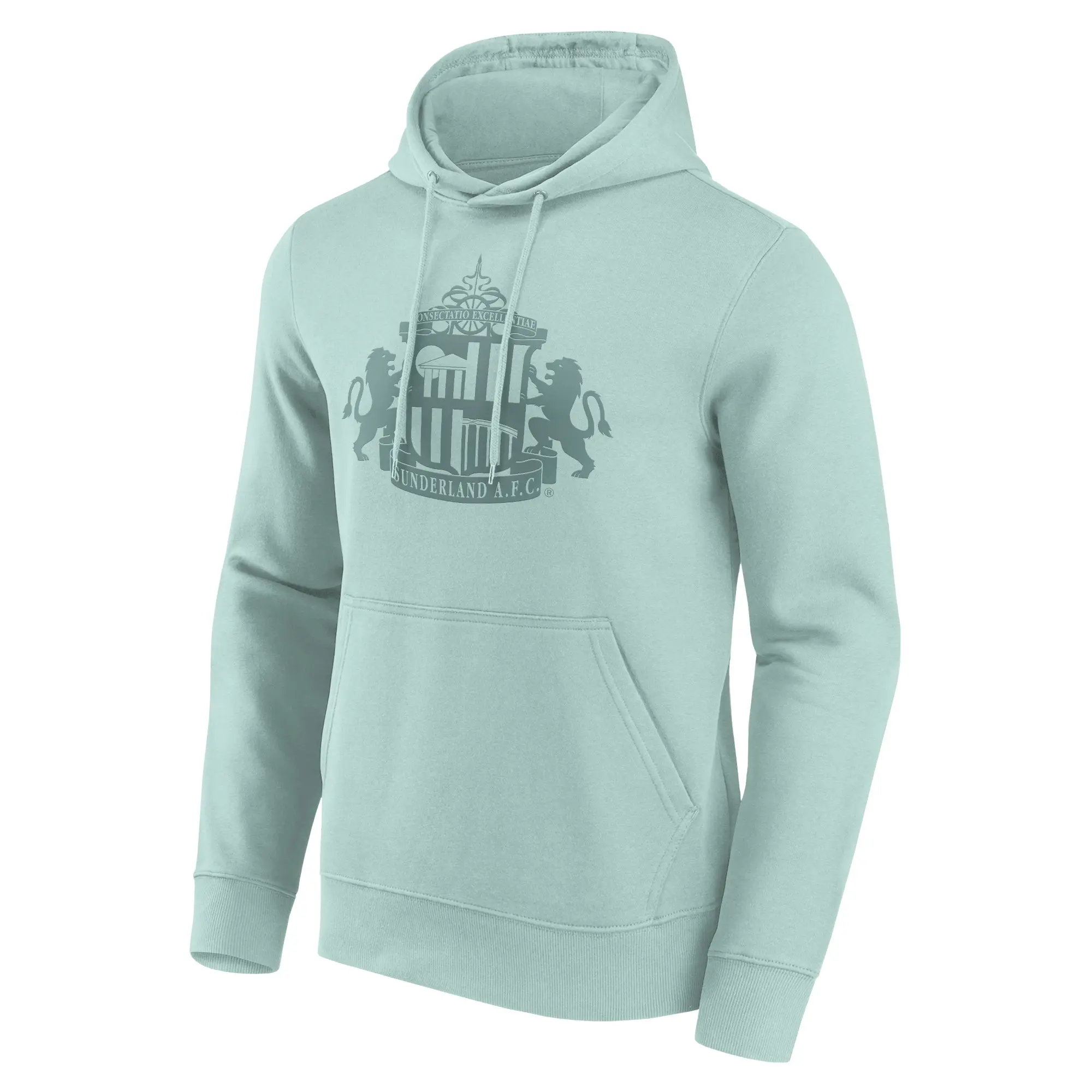 No Brand Sunderland Mono Logo Graphic Hoodie - Surf Spray - Mens