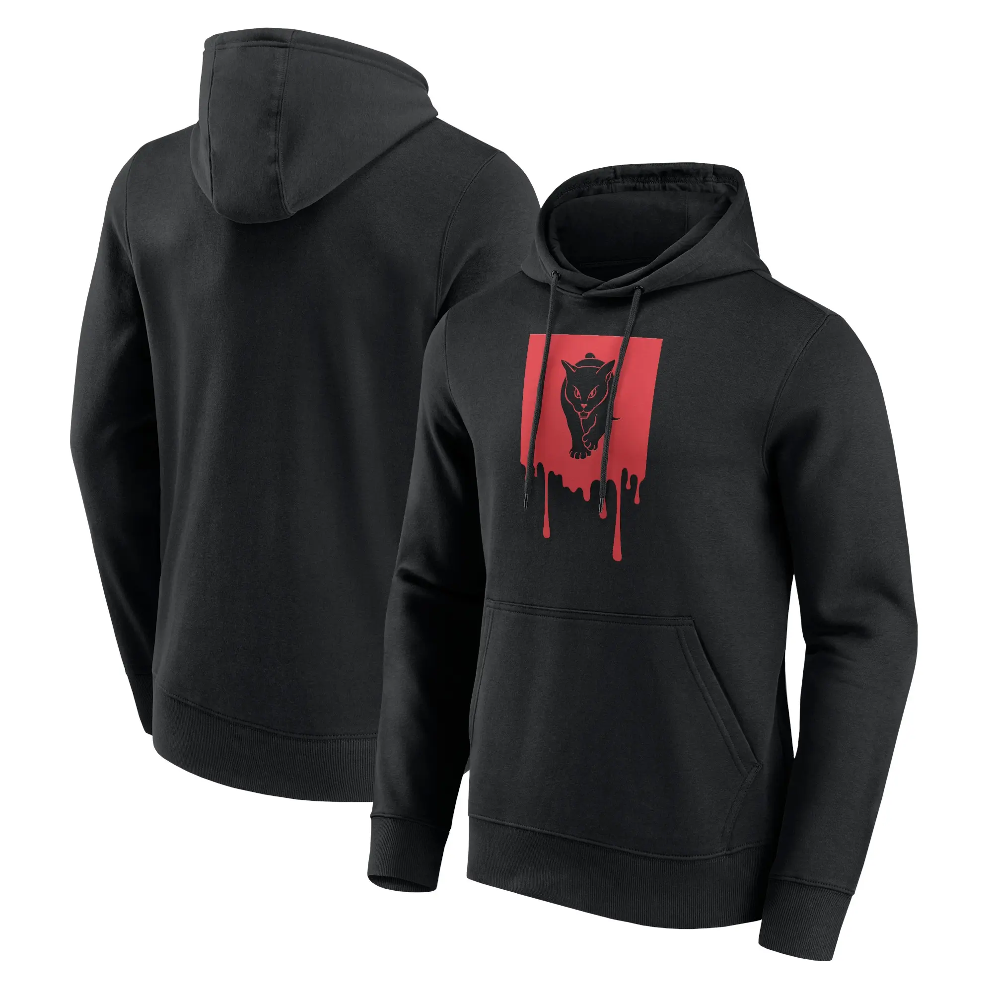 No Brand Sunderland Liquify Graphic Hoodie - Black - Mens