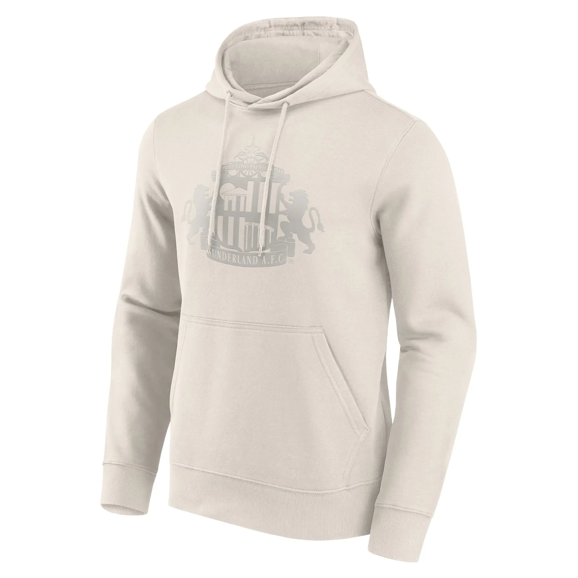 No Brand Sunderland Mono Logo Graphic Hoodie - Off White - Mens