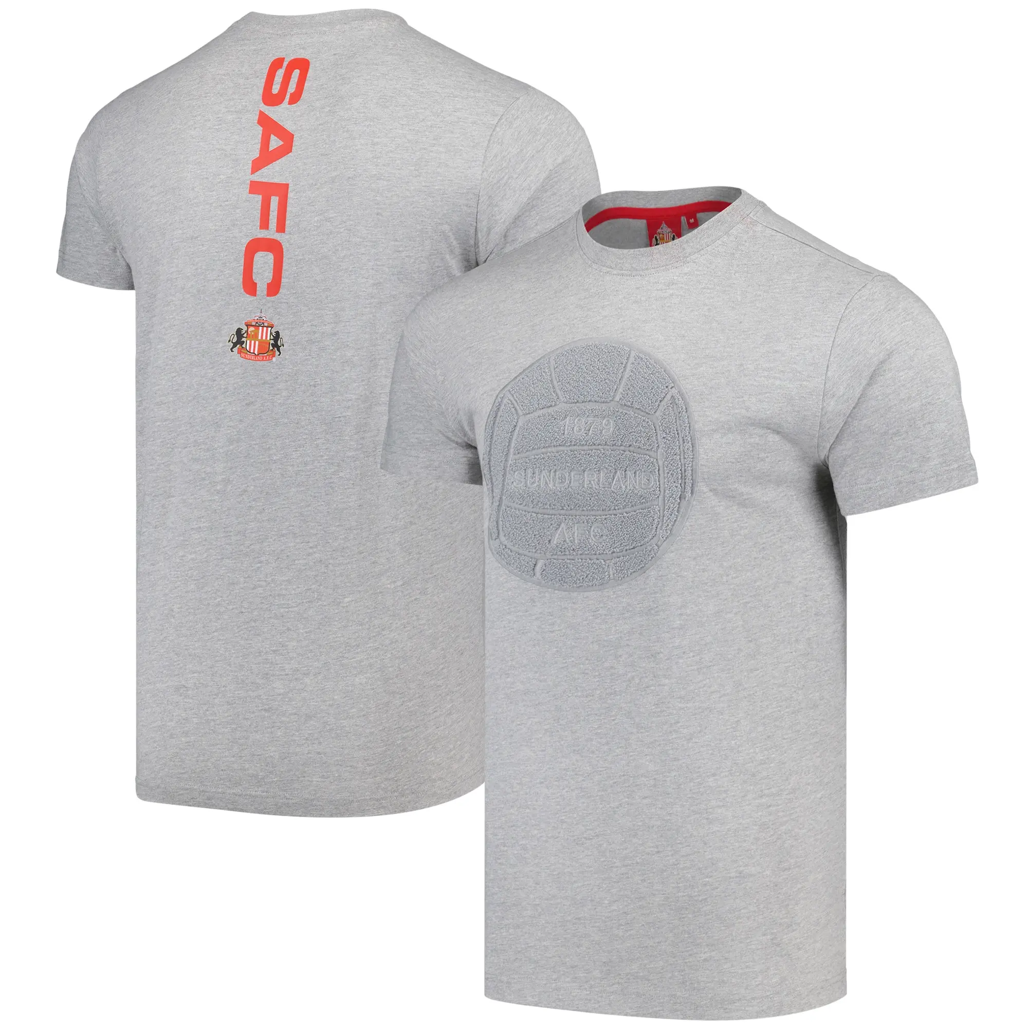 Fanatics Sunderland Boucle Graphic T-Shirt - Grey Marl - Mens
