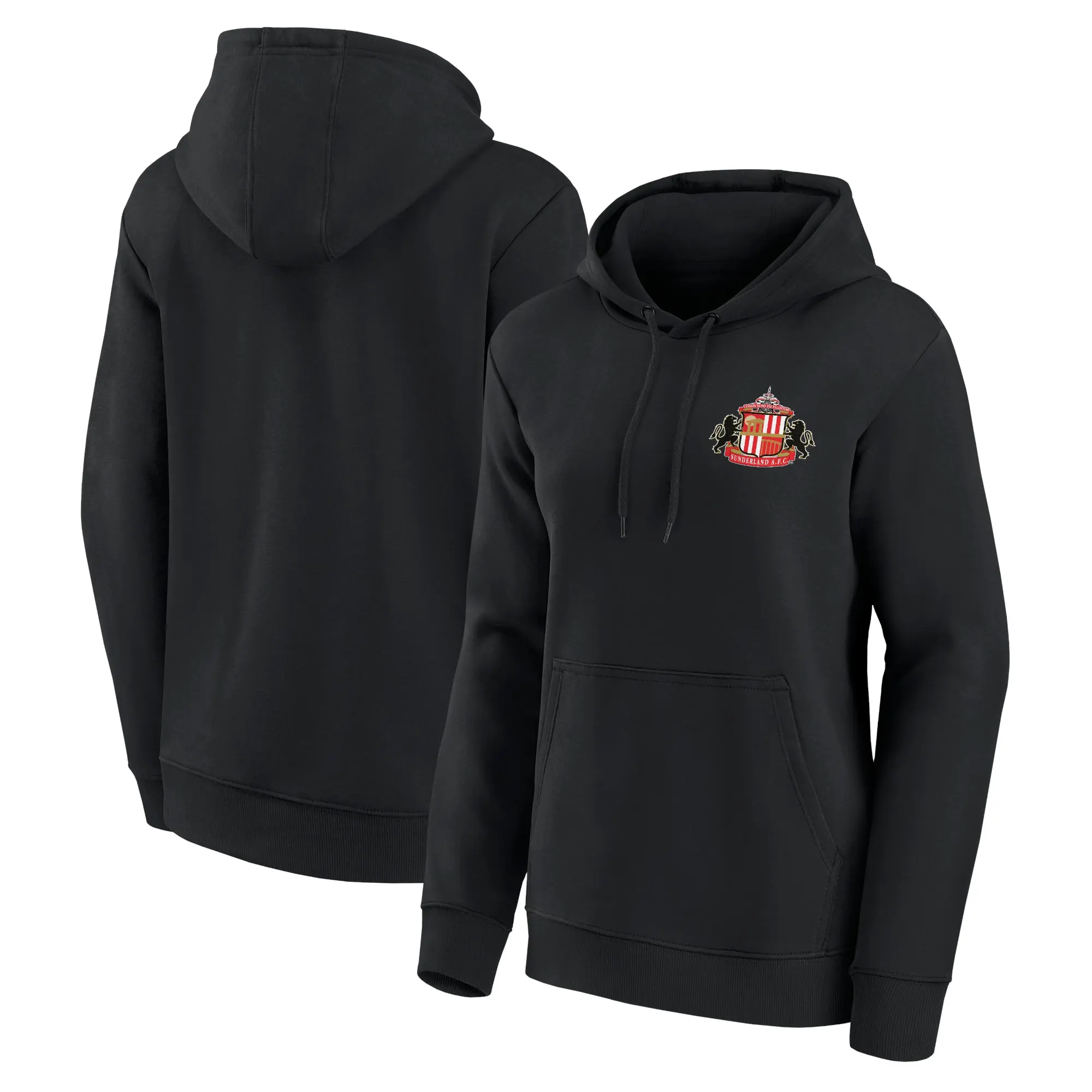 Fanatics Sunderland Small Crest Hoodie - Black - Womens