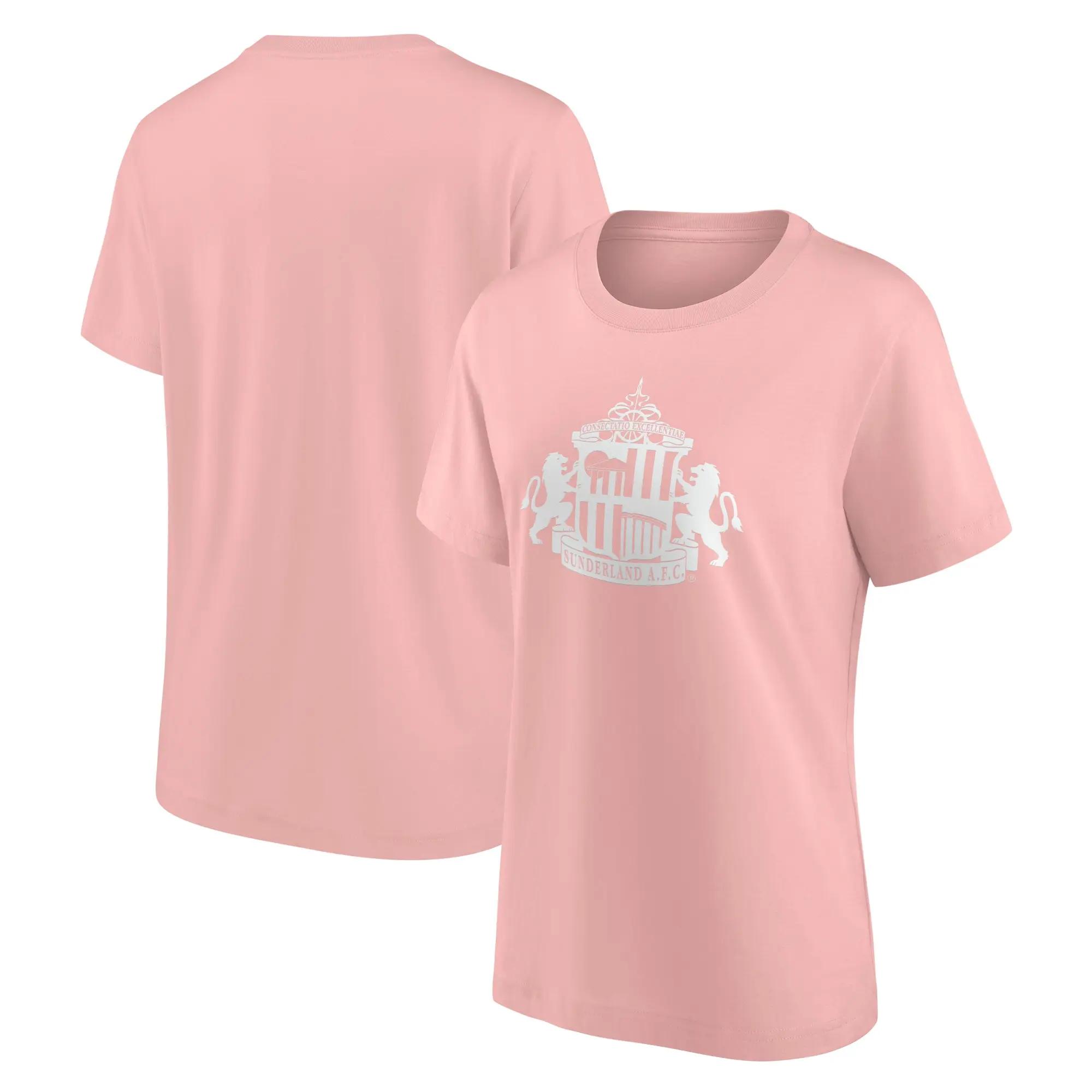 No Brand Sunderland Mono Logo Graphic T-Shirt - Pink - Womens