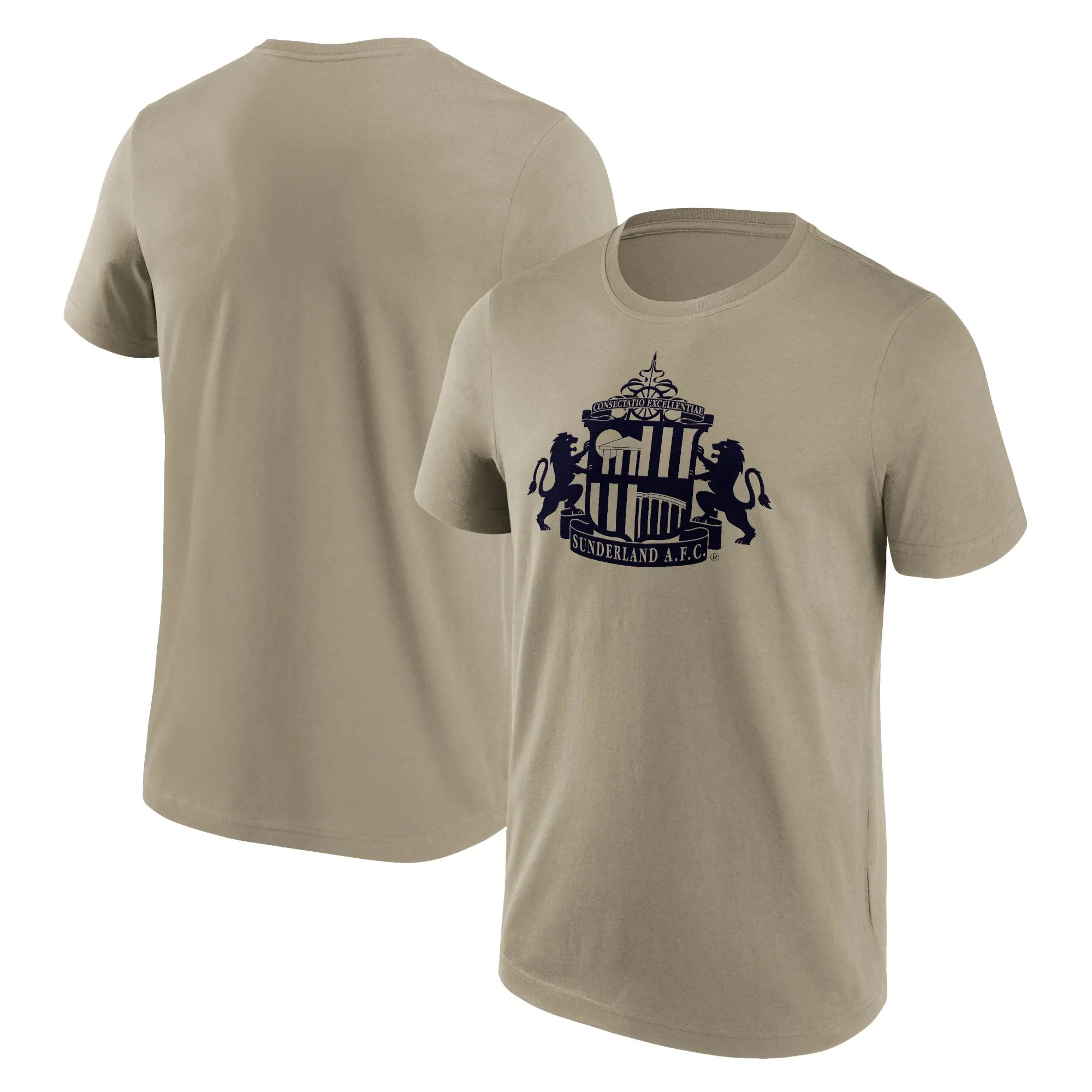 Fanatics Sunderland Mono Logo Graphic T-Shirt - Khaki - Mens
