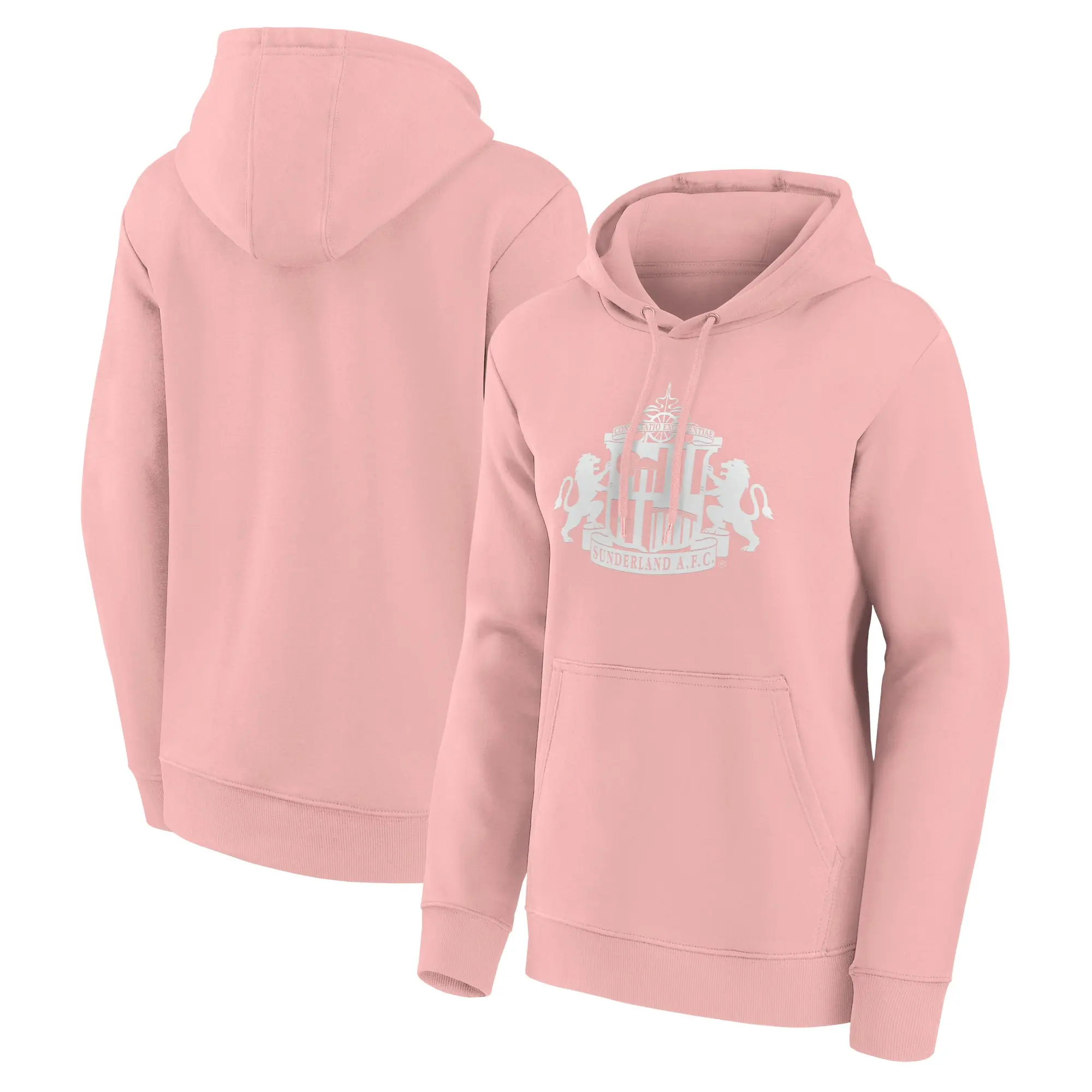 No Brand Sunderland Mono Logo Graphic Hoodie - Pink - Womens