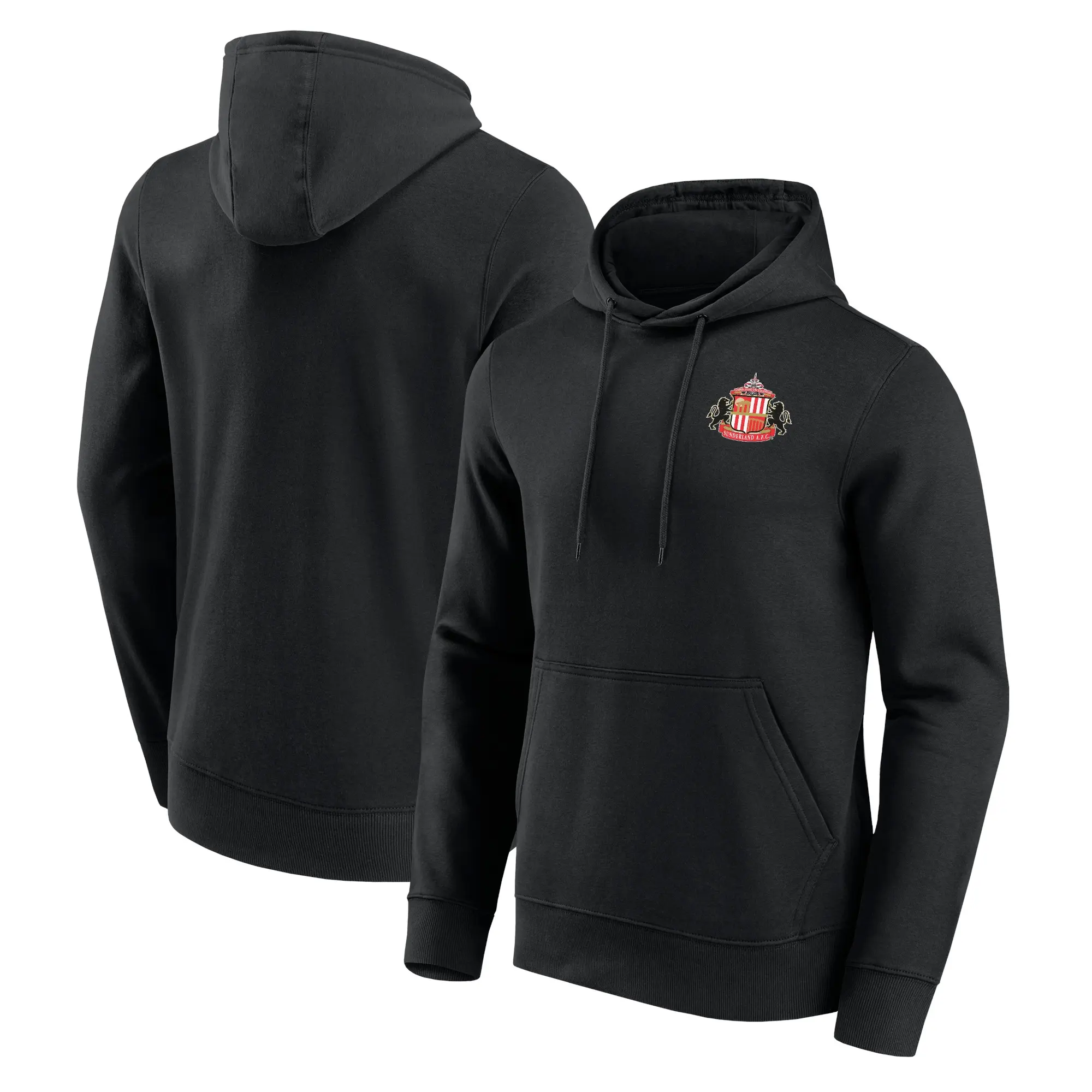 Fanatics Sunderland Small Crest Hoodie - Black - Mens