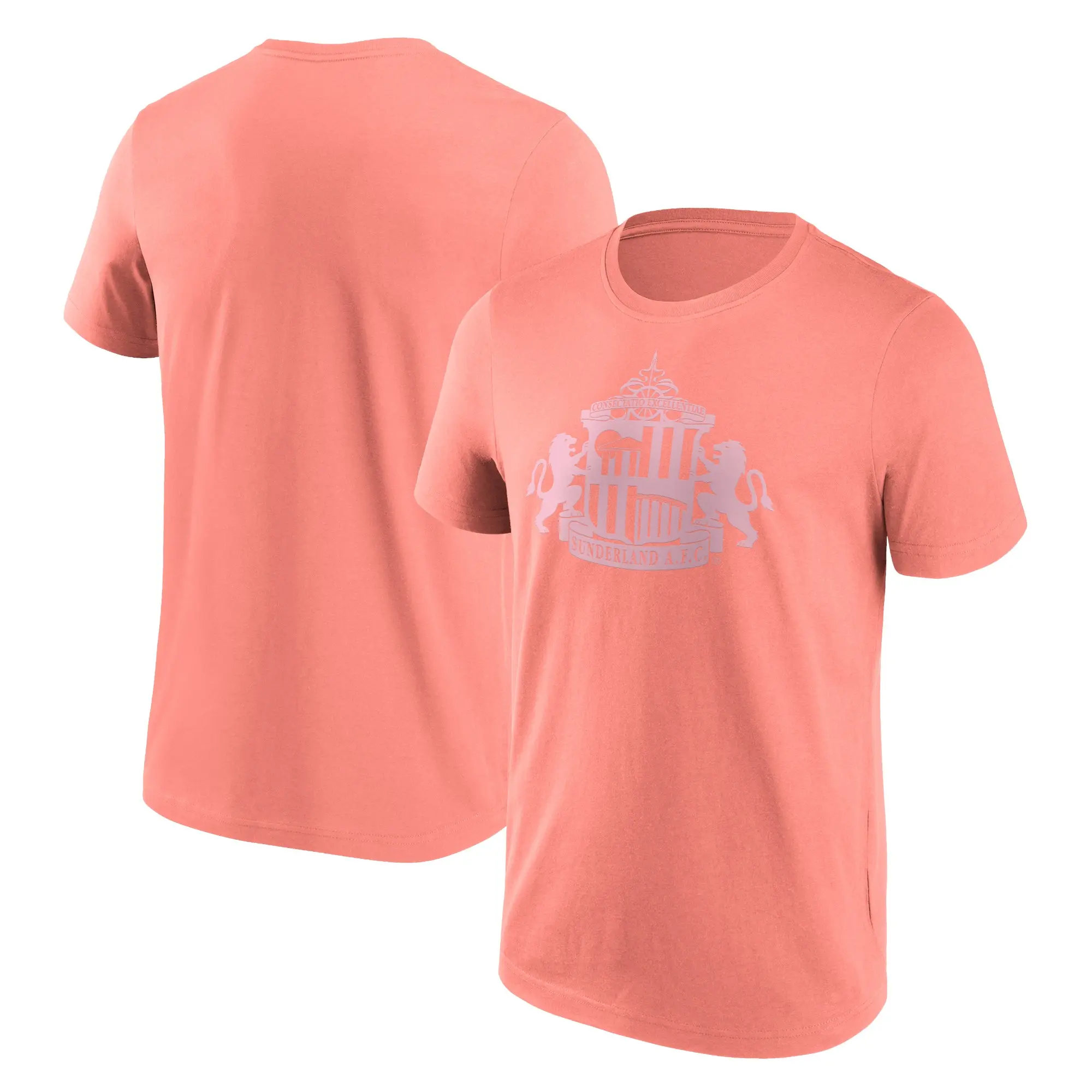 No Brand Sunderland Mono Logo Graphic T-Shirt - Coral Haze - Mens