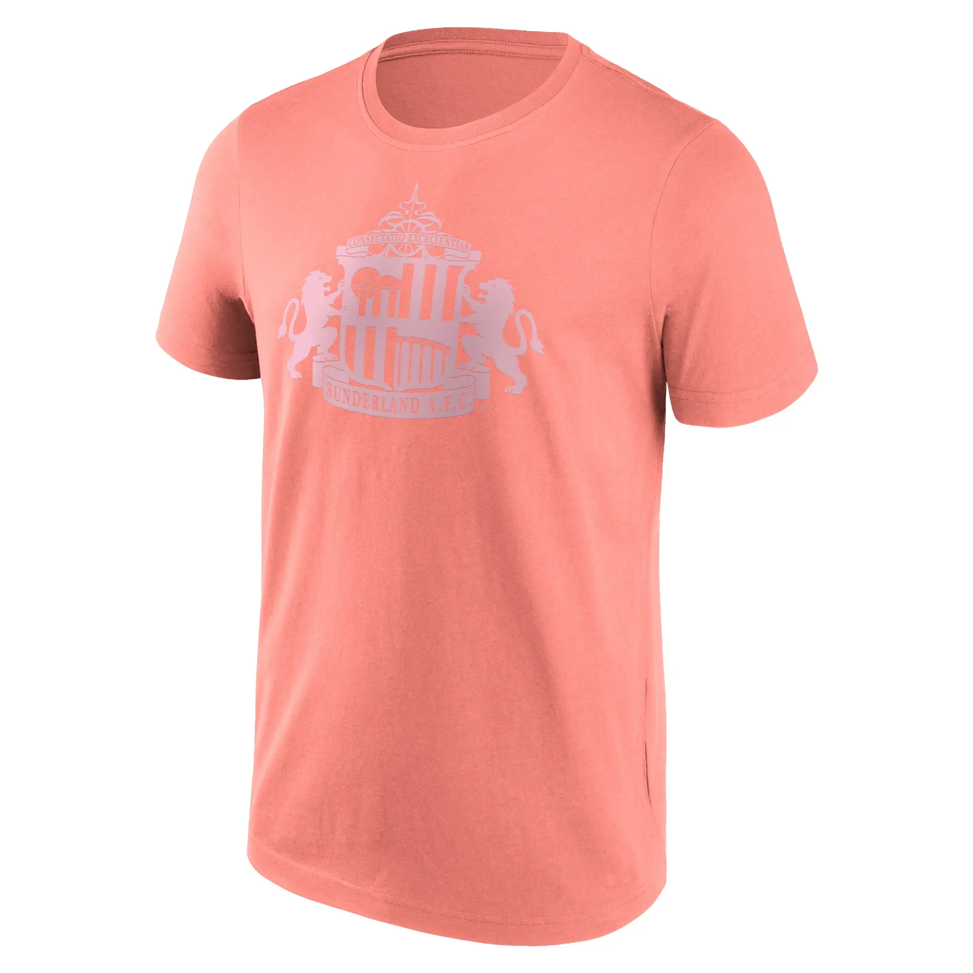 No Brand Sunderland Mono Logo Graphic T-Shirt - Coral Haze - Mens