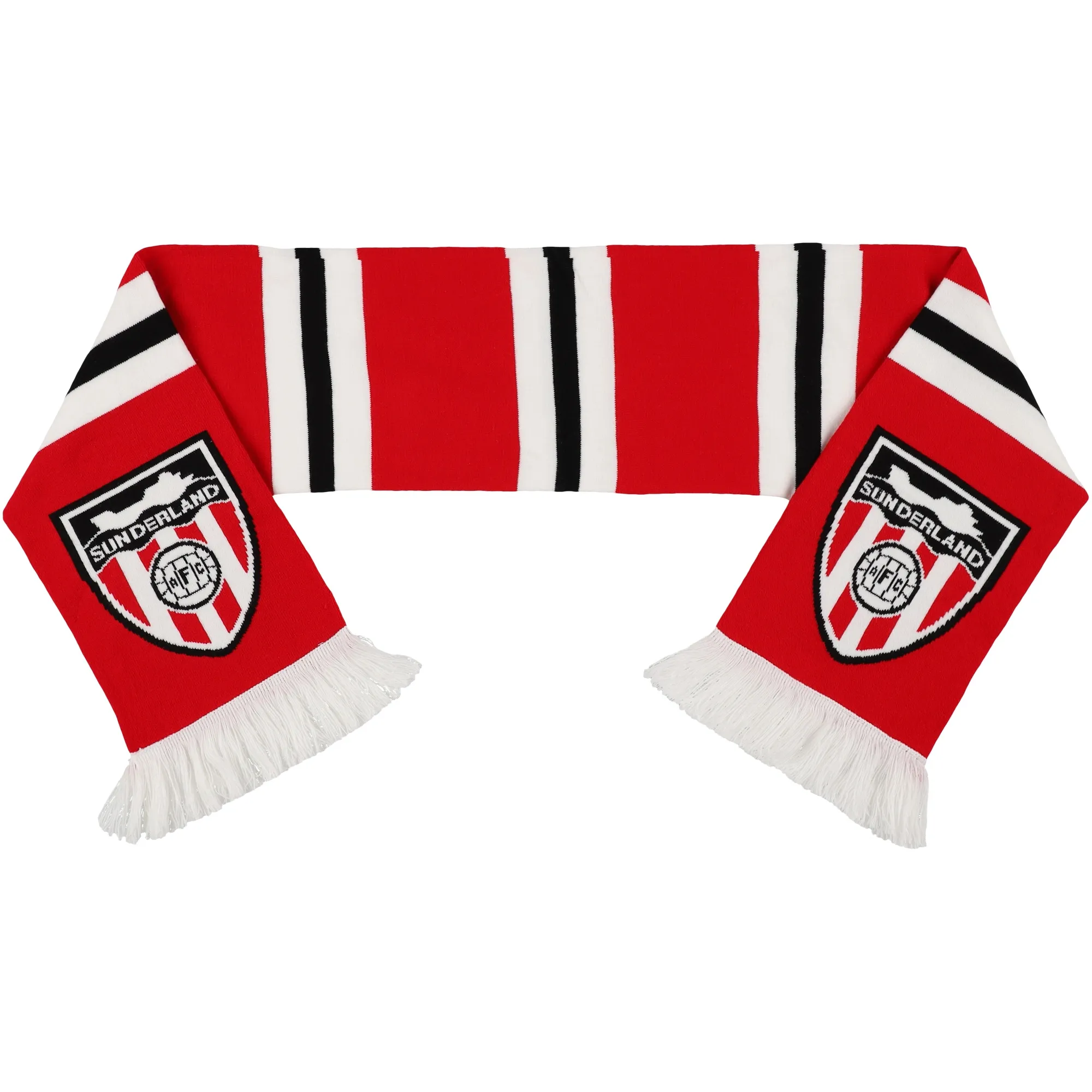 Sunderland Retro Bar Scarf - Red - Unisex