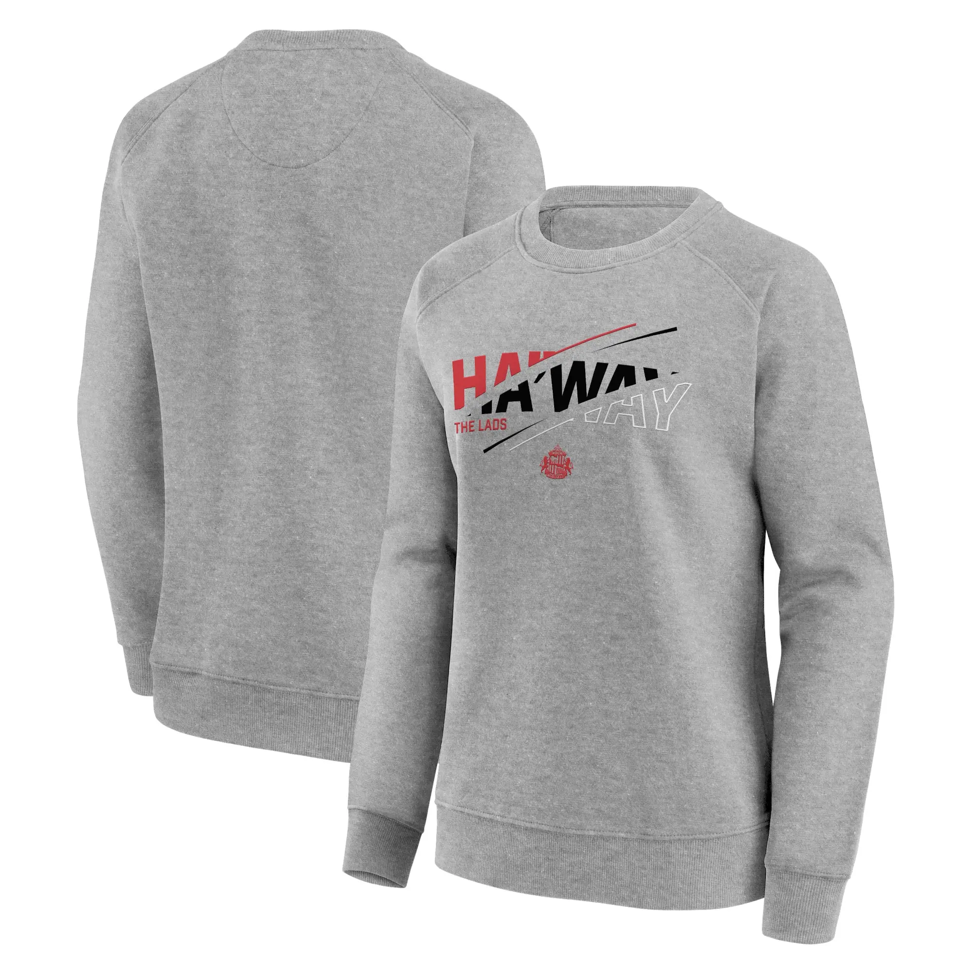 Fanatics Sunderland Ha'way Graphic Crew Sweatshirt - Sports Grey - Womens
