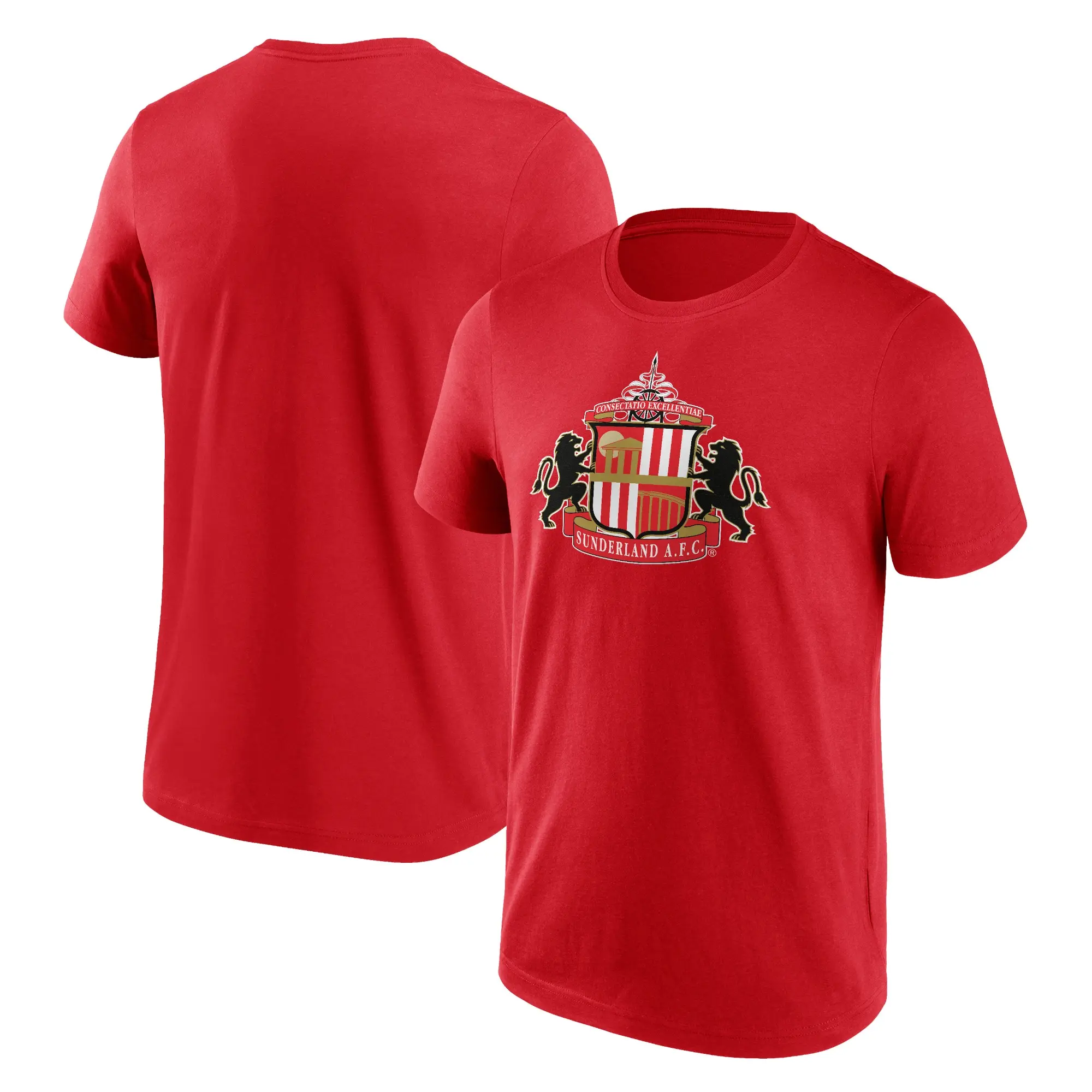 Fanatics Sunderland Essentials Primary Logo Graphic T-Shirt - Red - Mens