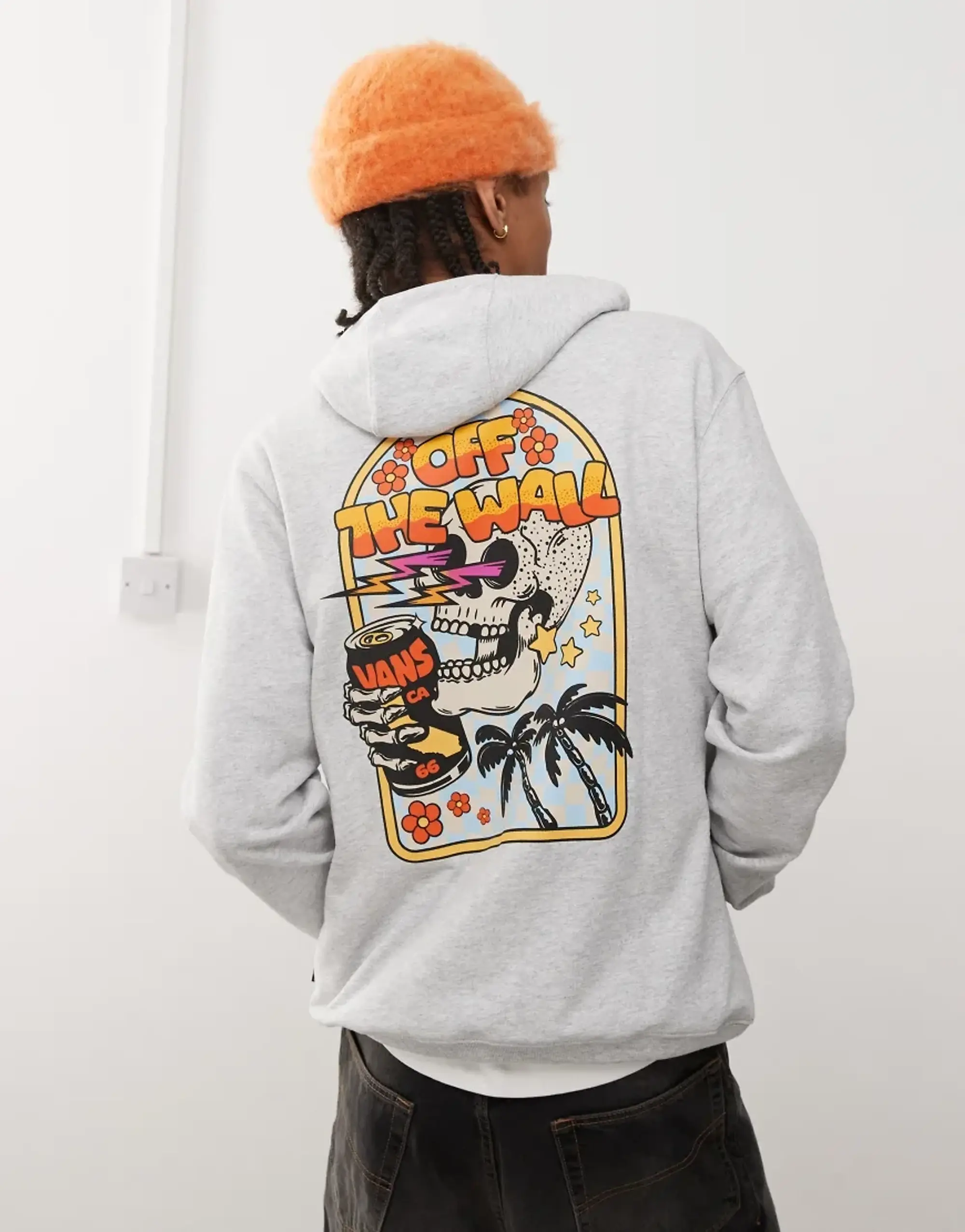 Vans Bouya Classic Hoodie In Light Grey Heather