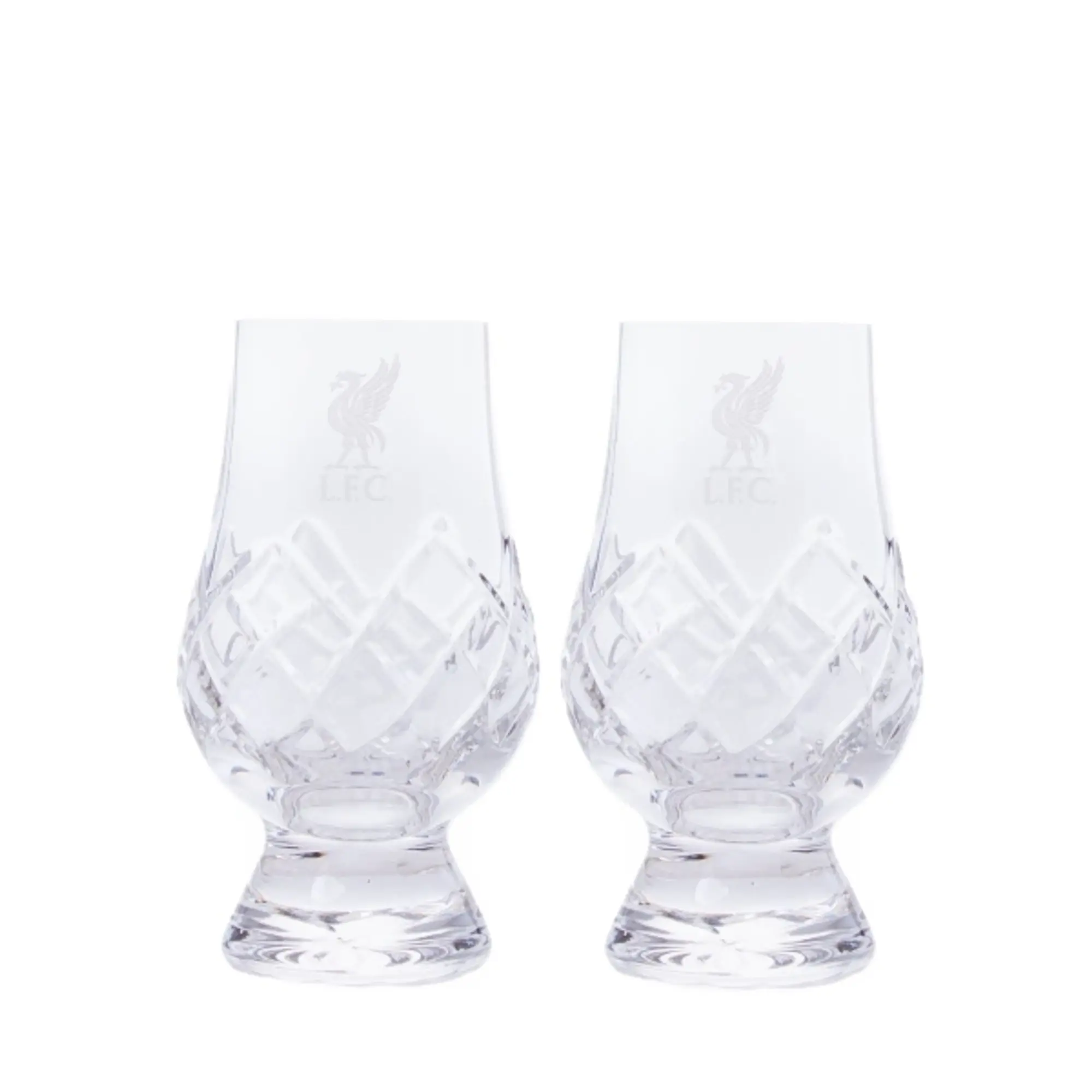 Liverpool FC LFC Crystal Whisky Glass Pair