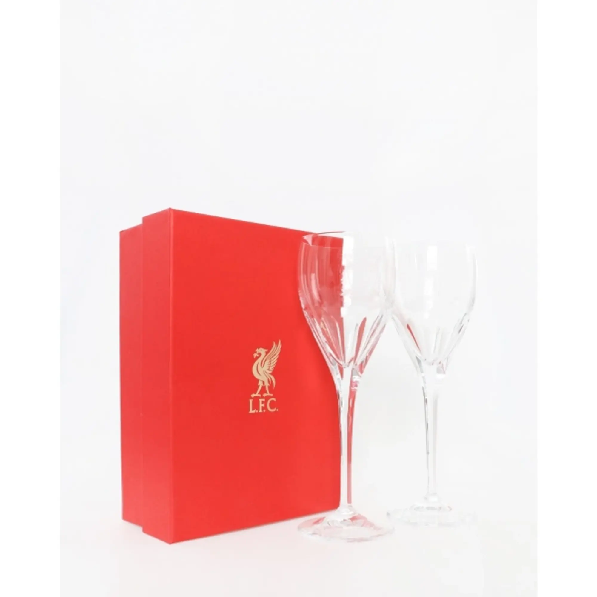 Liverpool FC LFC Crystal Wine Glass Pair