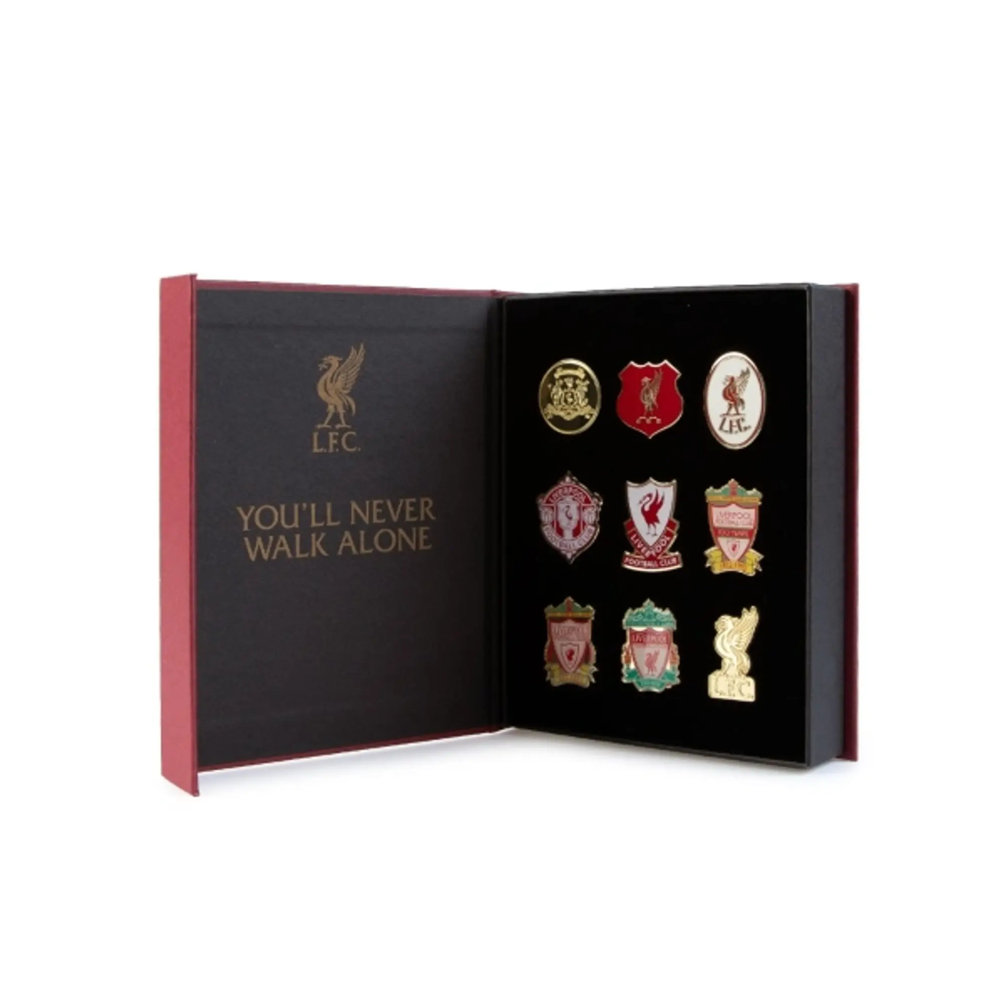 Liverpool FC LFC 9pk Crest Badge Set