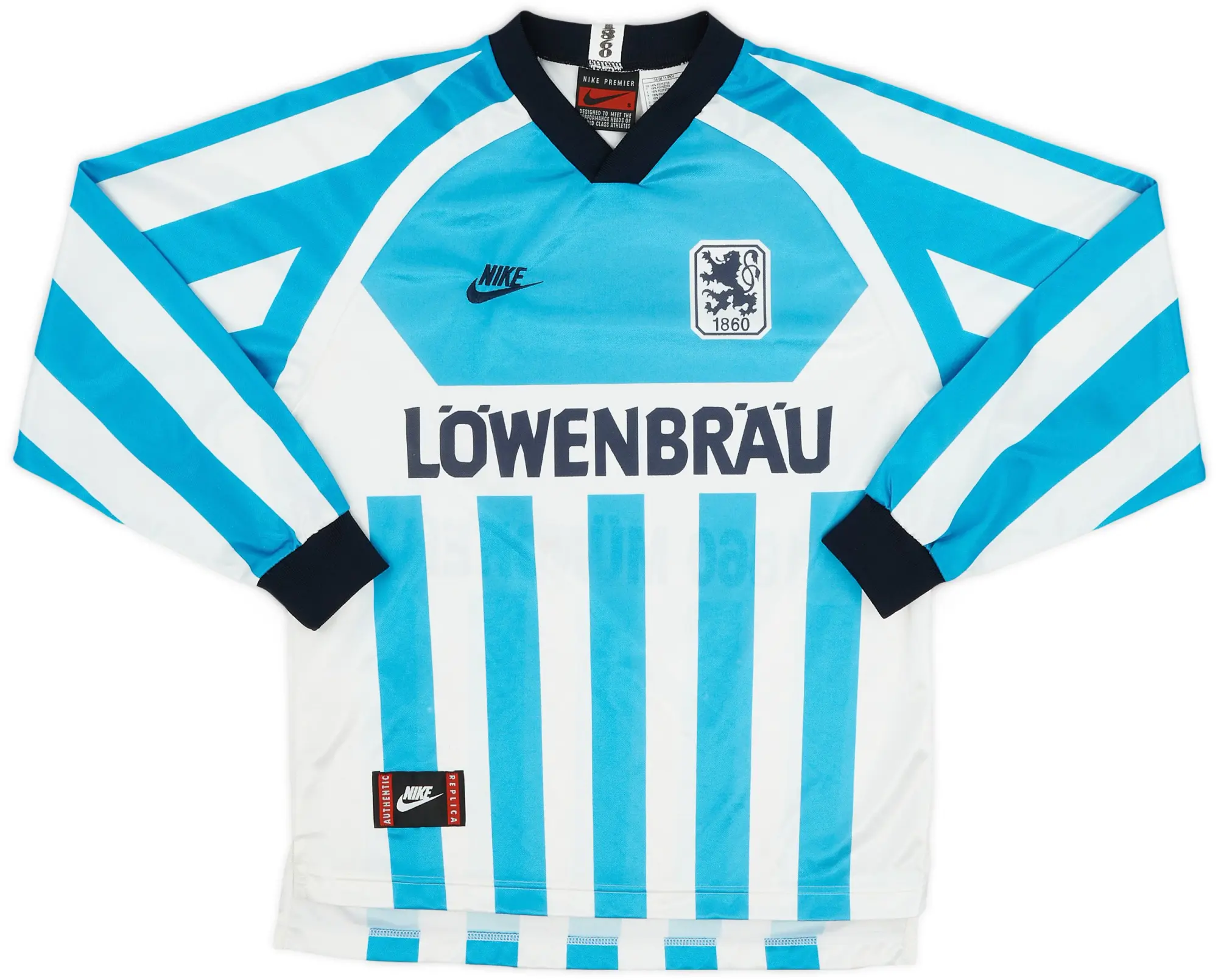 Nike 1995-96 1860 Munich Home L/S Shirt - 9/10 - (S)