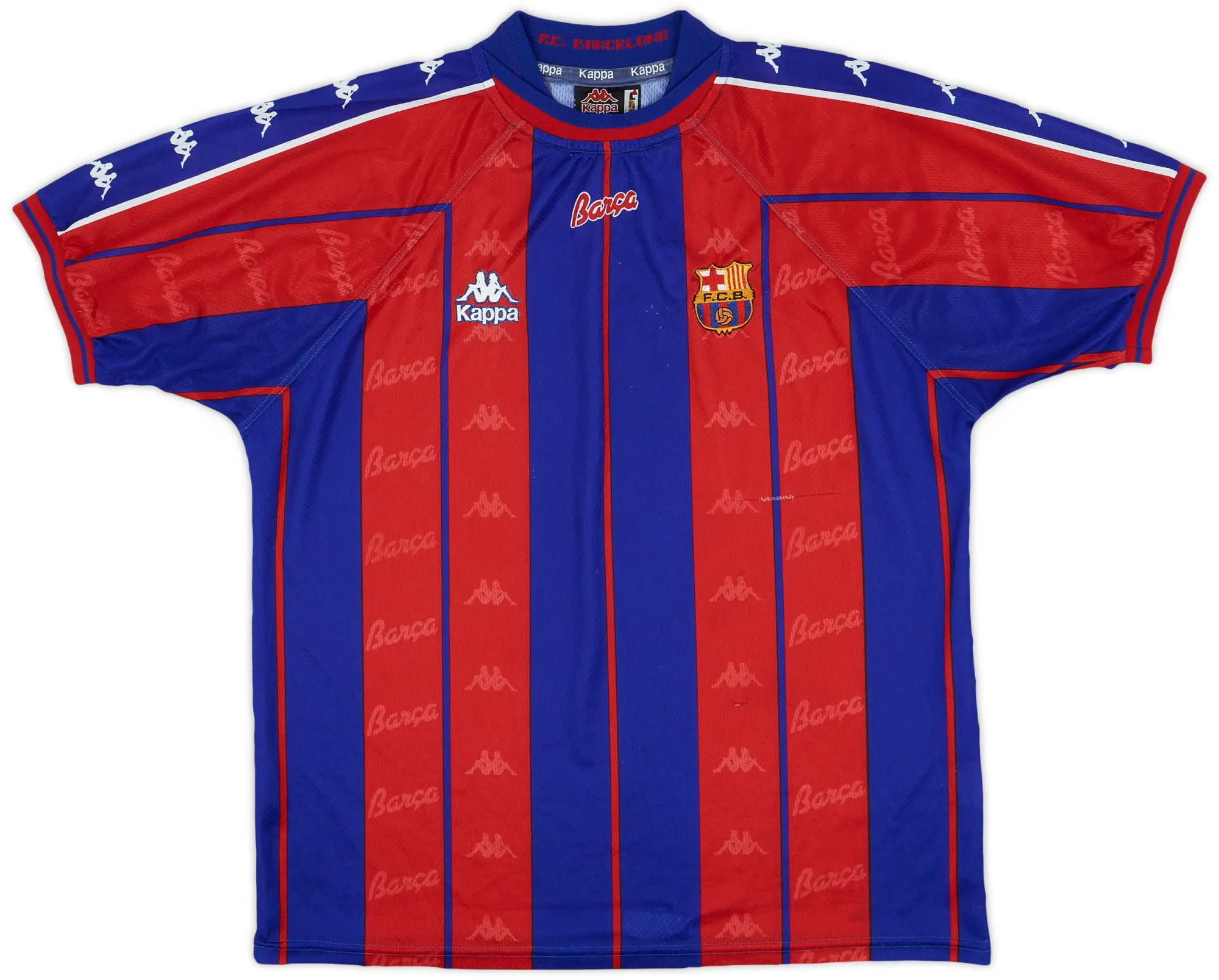 Kappa 1997-98 Barcelona Home Shirt - 7/10 - (L)