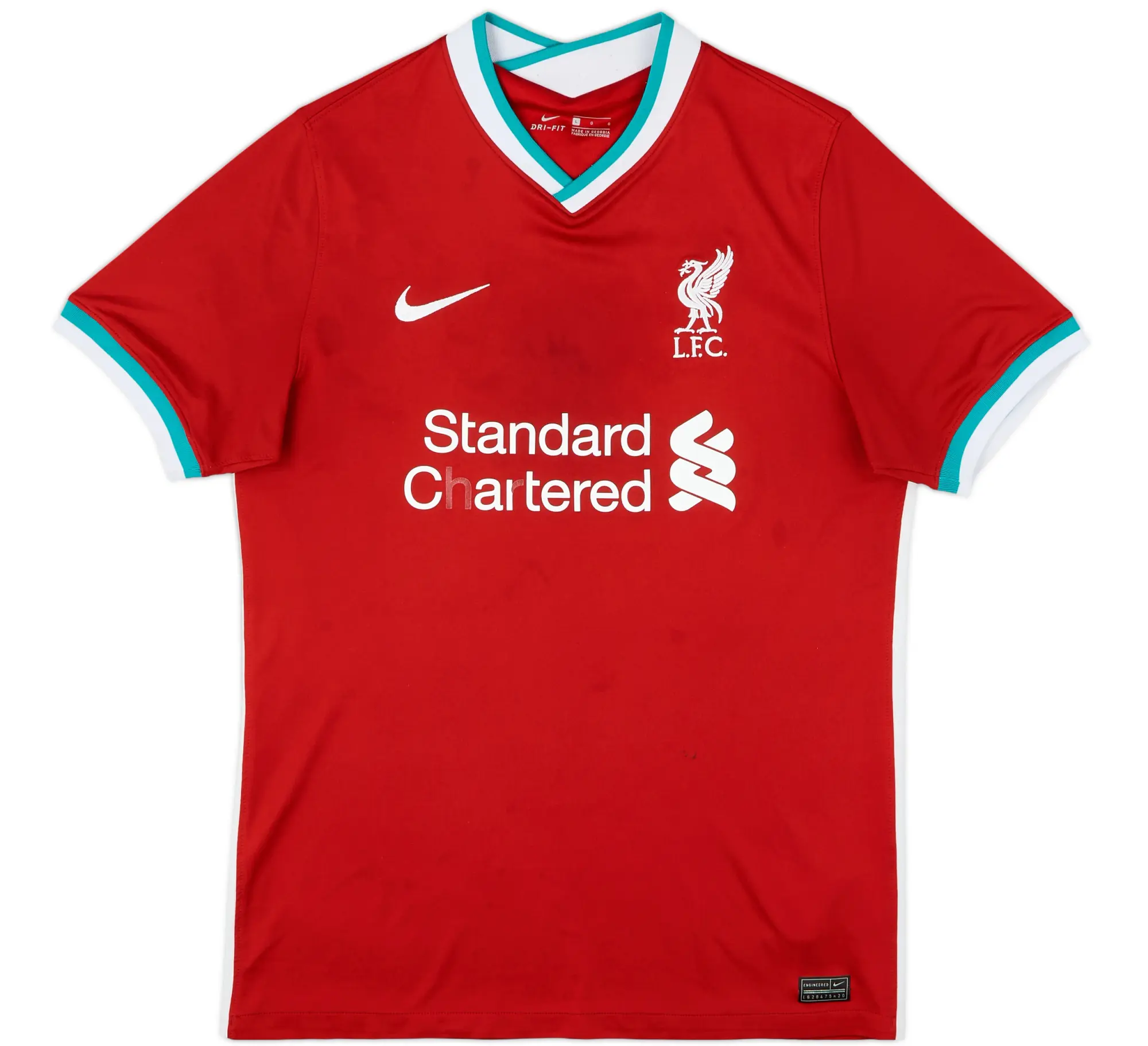 Nike 2020-21 Liverpool Home Shirt M.Salah #11 - 8/10 - (L)