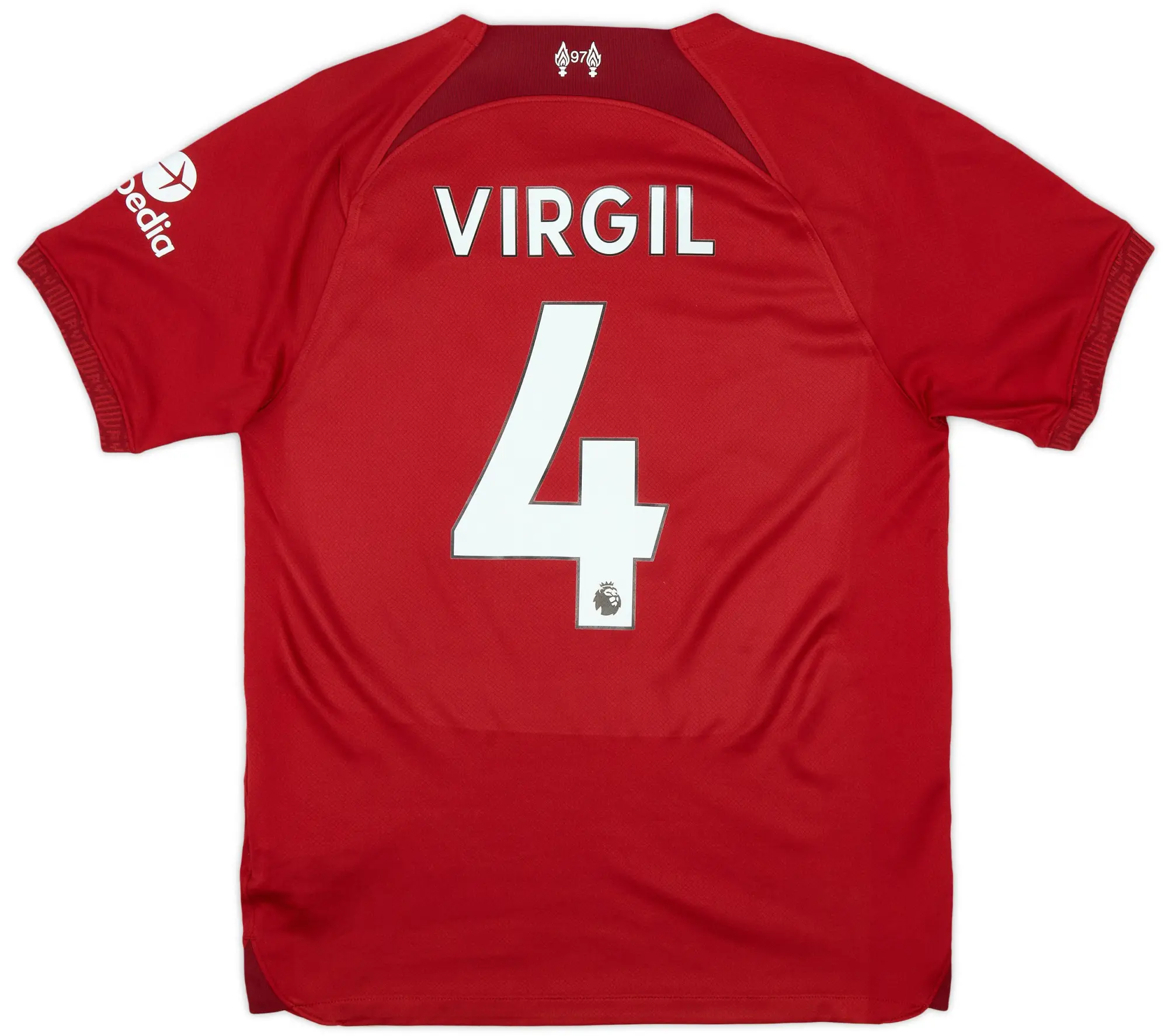 Nike 2022-23 Liverpool Home Shirt Virgil #4 - 8/10 - (S)
