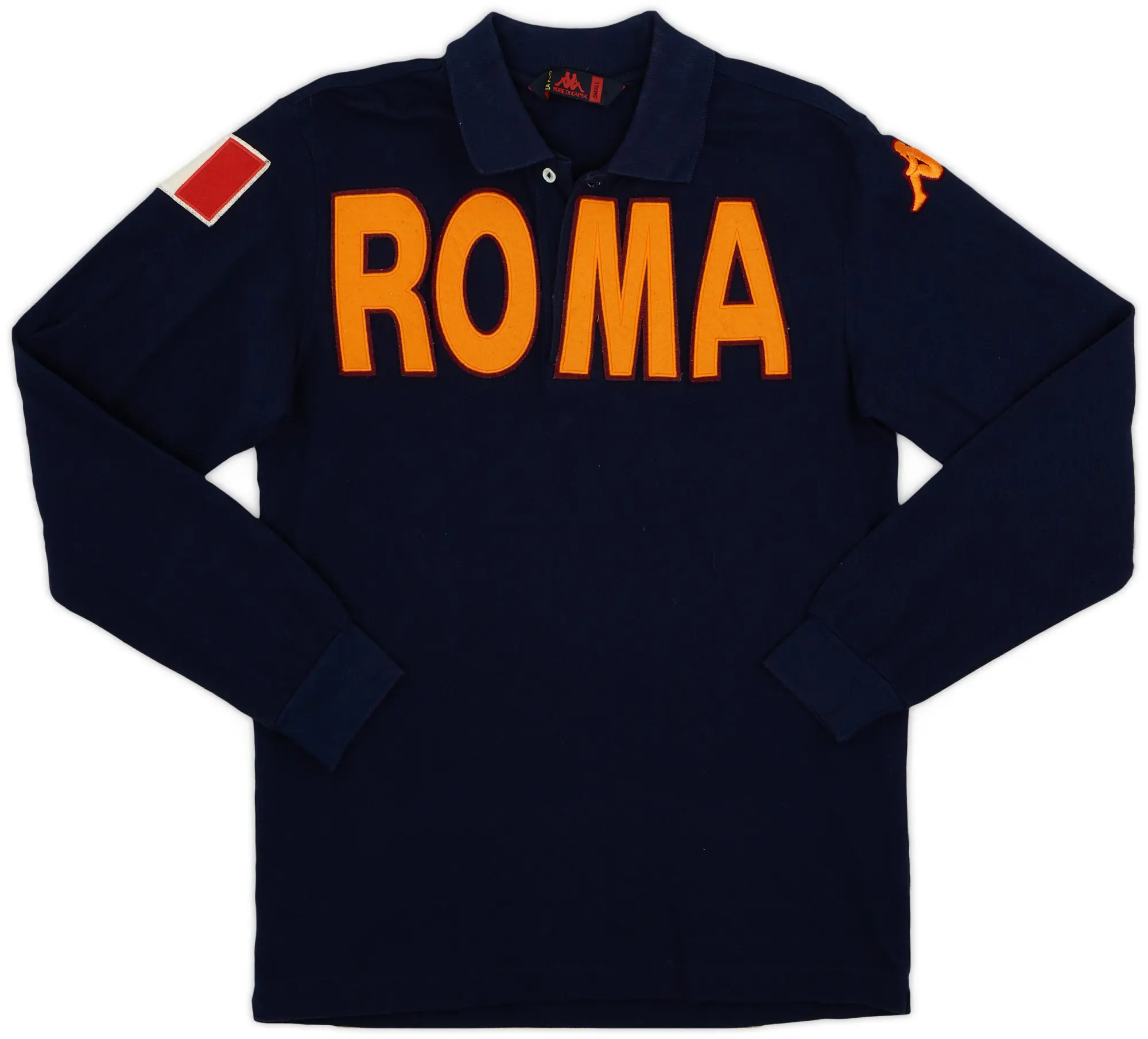 2008-09 Roma Kappa Polo L/S Shirt - 8/10 - (S)