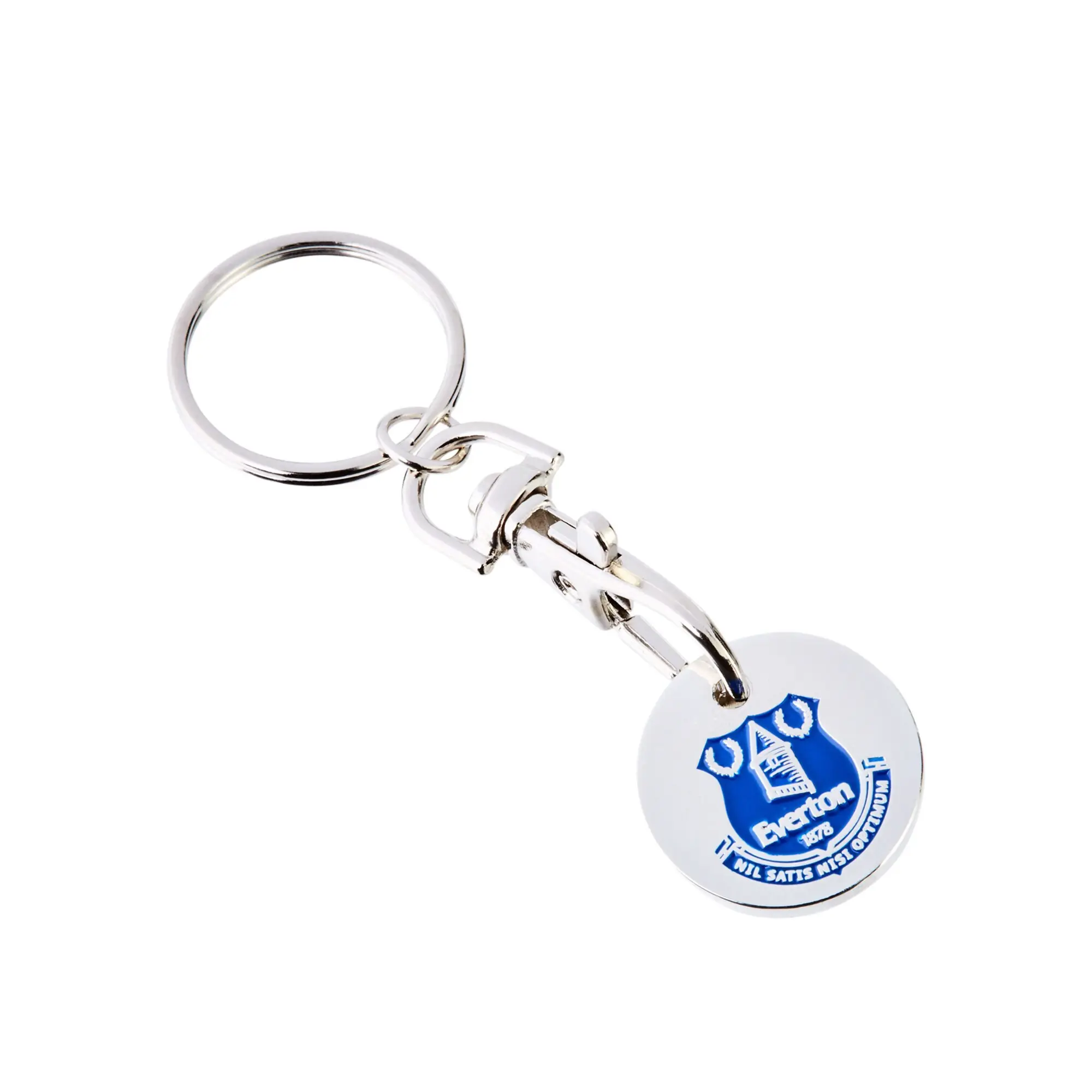 Everton Crest Trolley Coin Keyring