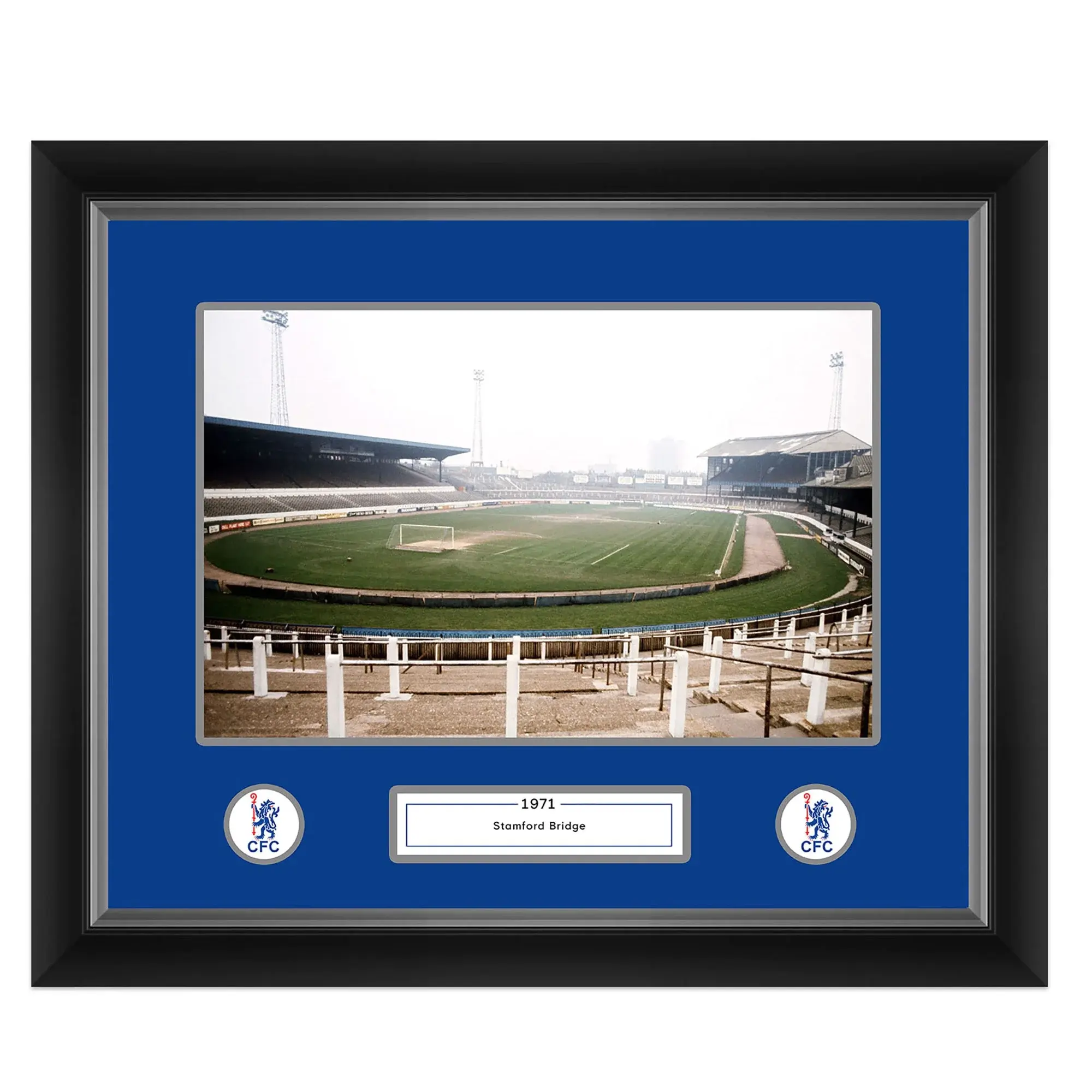 Chelsea Historic Moments - Stamford Bridge 1971 Framed Print - 20x16 Inch