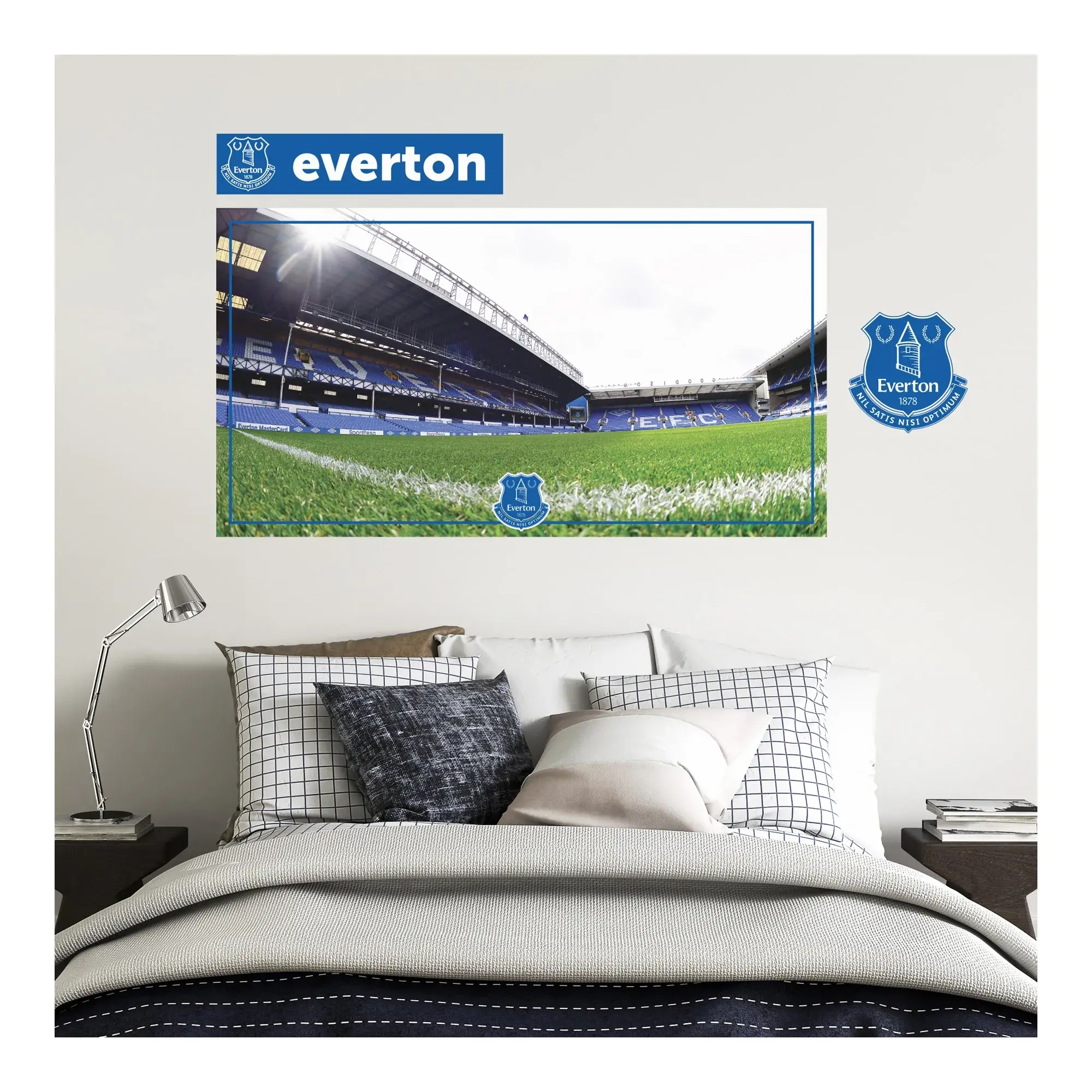 Everton Goodison Park Stadium Wall Sticker - 60cm x 35cm with decal set - 60cm x 30cm