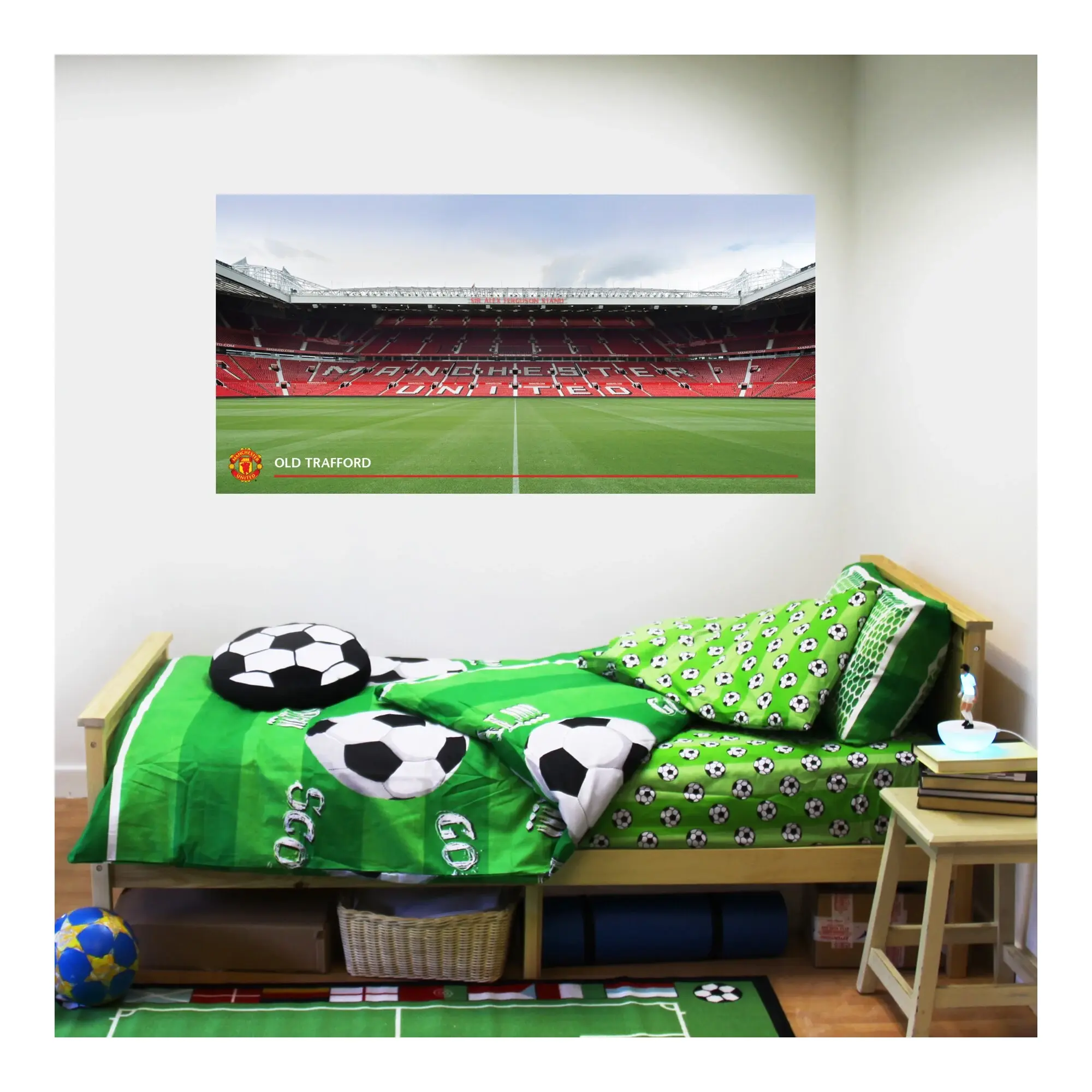 Manchester United Old Trafford Stadium Wall Sticker - 60cm x 30cm with decal set - 60cm x 30cm