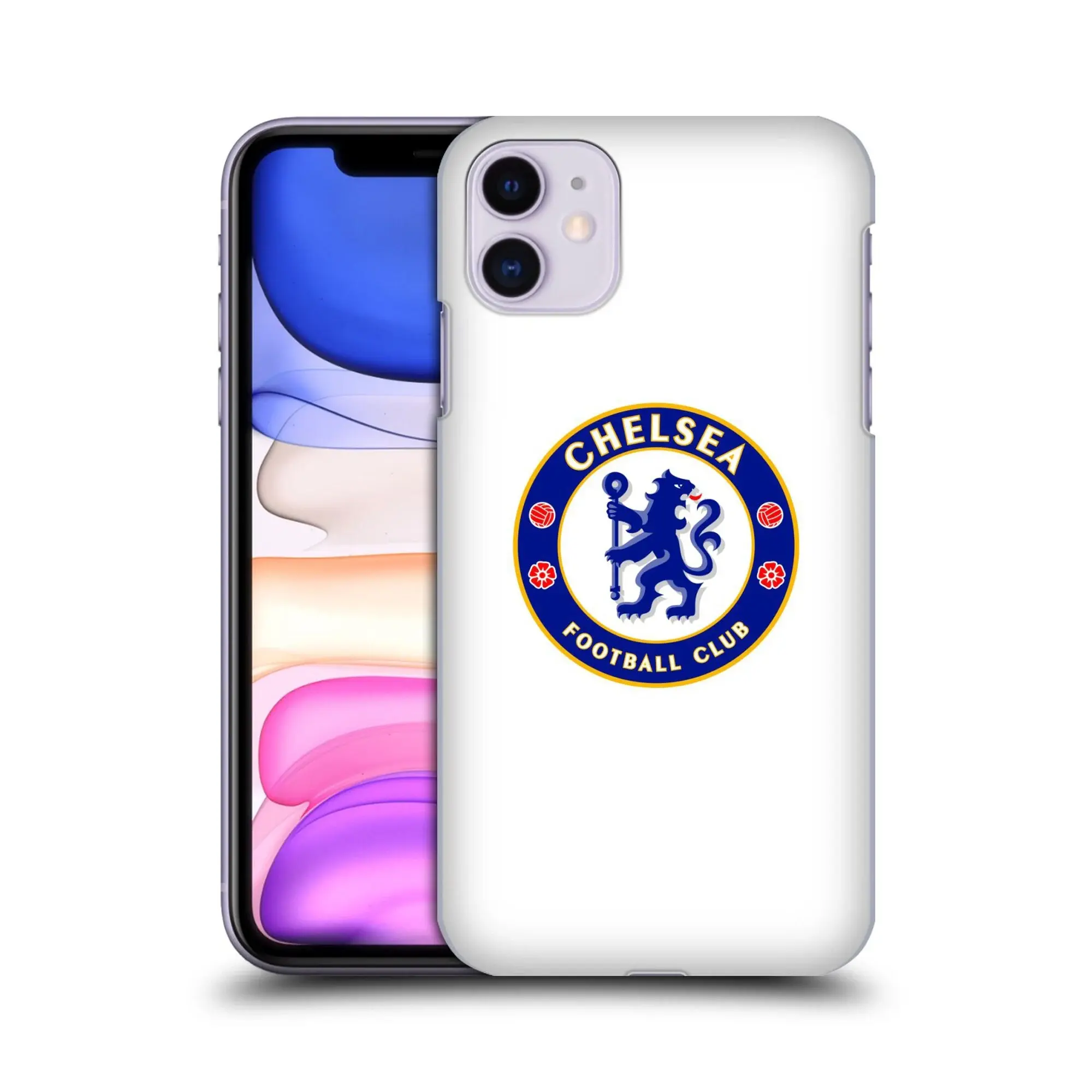 Chelsea White Hard-Shell Phone Case - iPhone