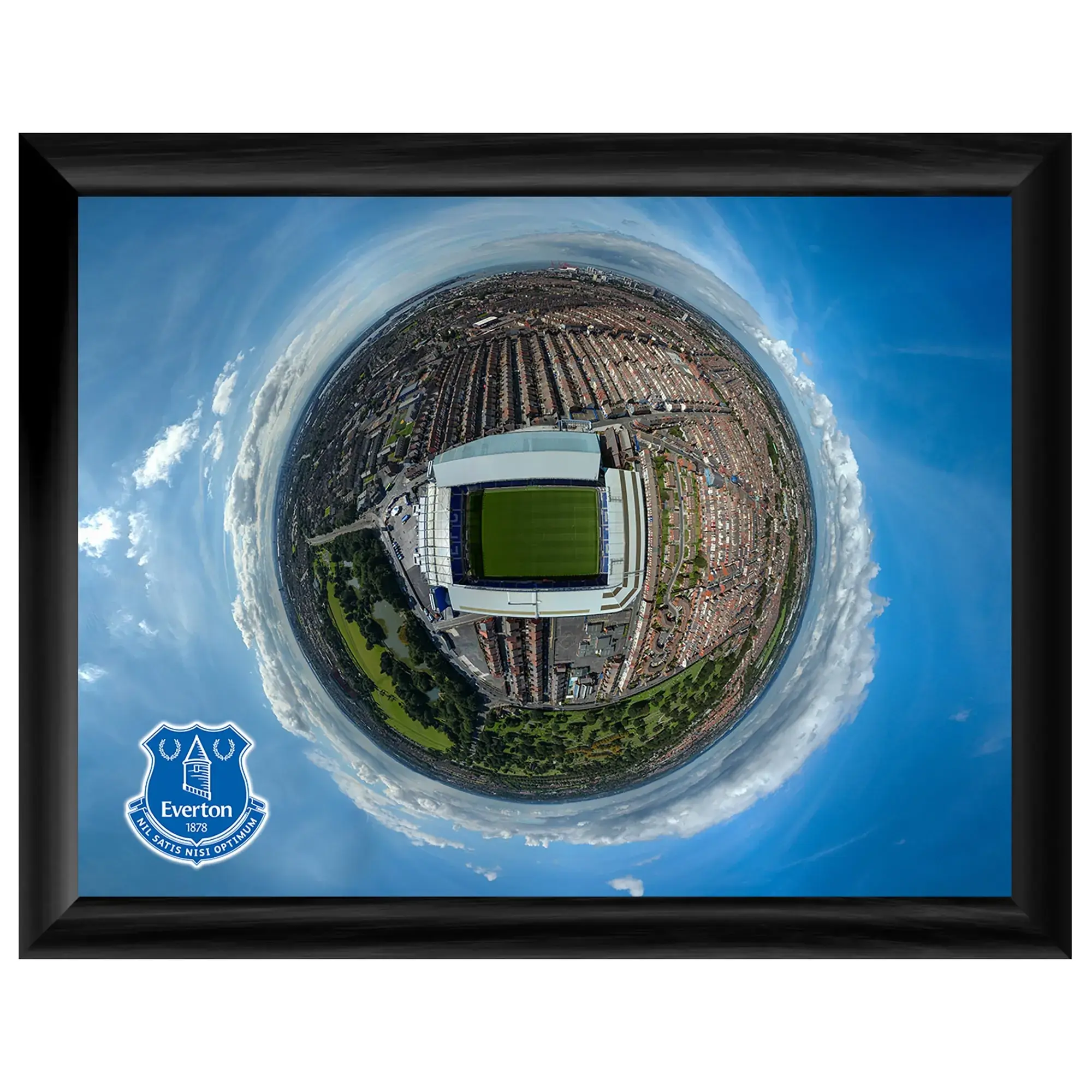 Everton Aerial Stadium Print – Framed – 12 x 16 Inch