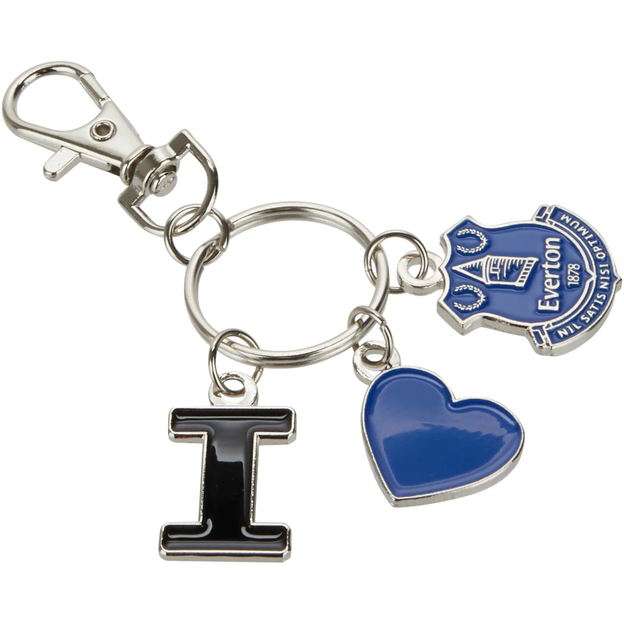 Everton I Love Charm Keyring