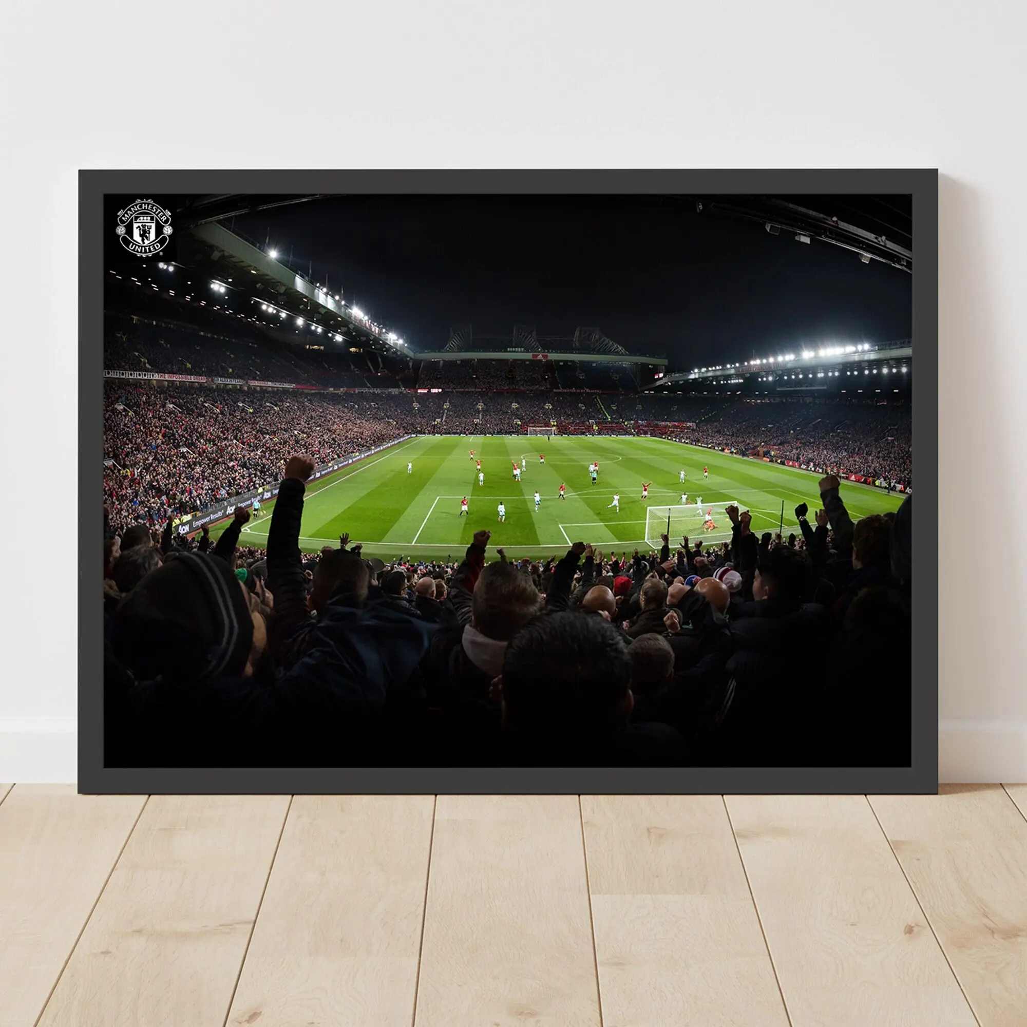 Manchester United Stretford End Goal Framed Print - A3