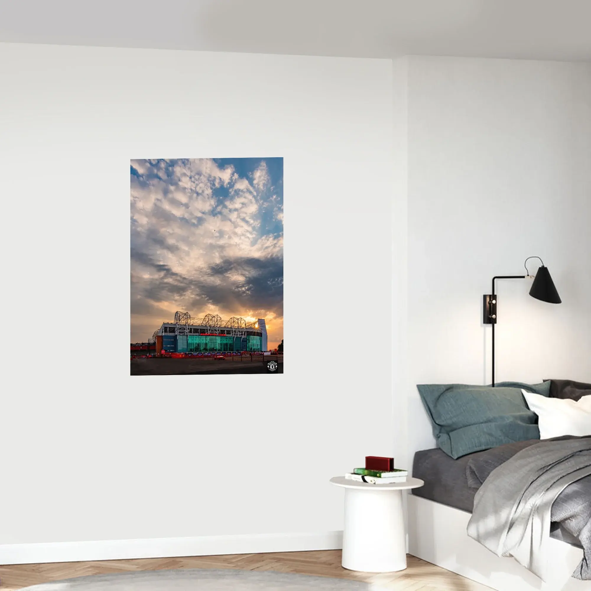 Manchester United Old Trafford Sunset Print - A2