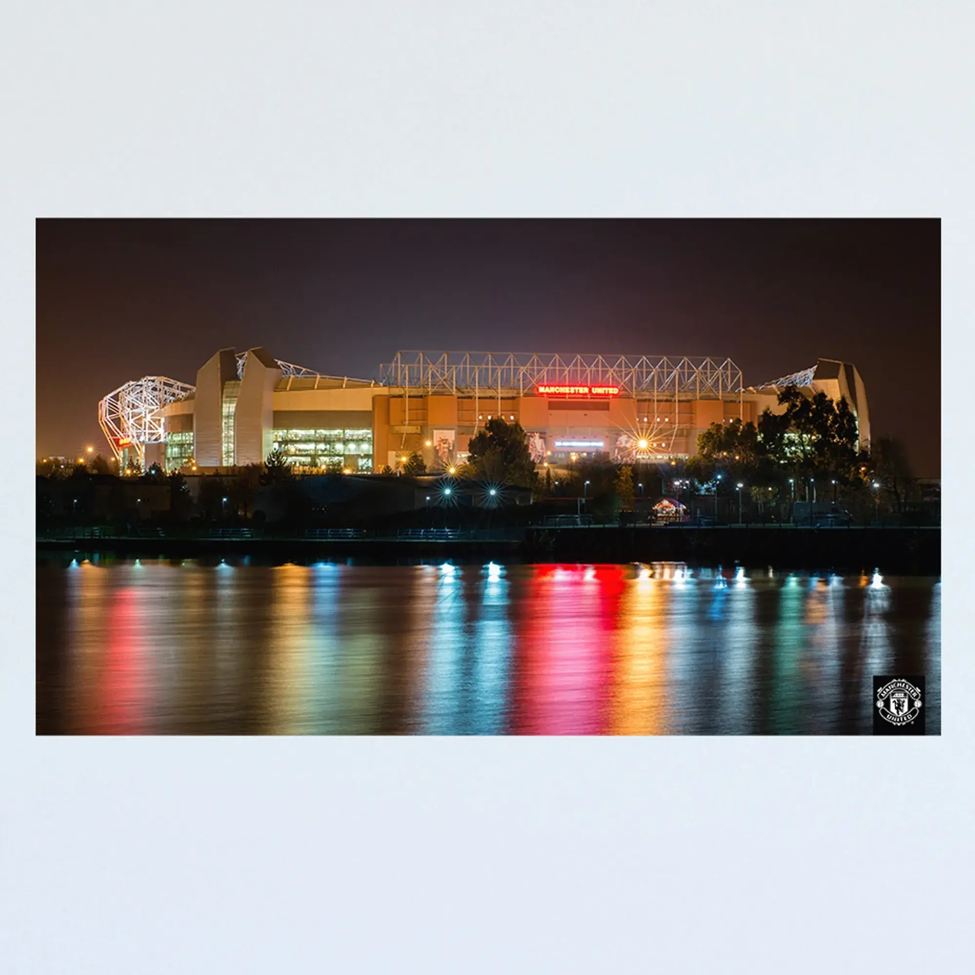 Manchester United Banks of the River Irwell Print - A3