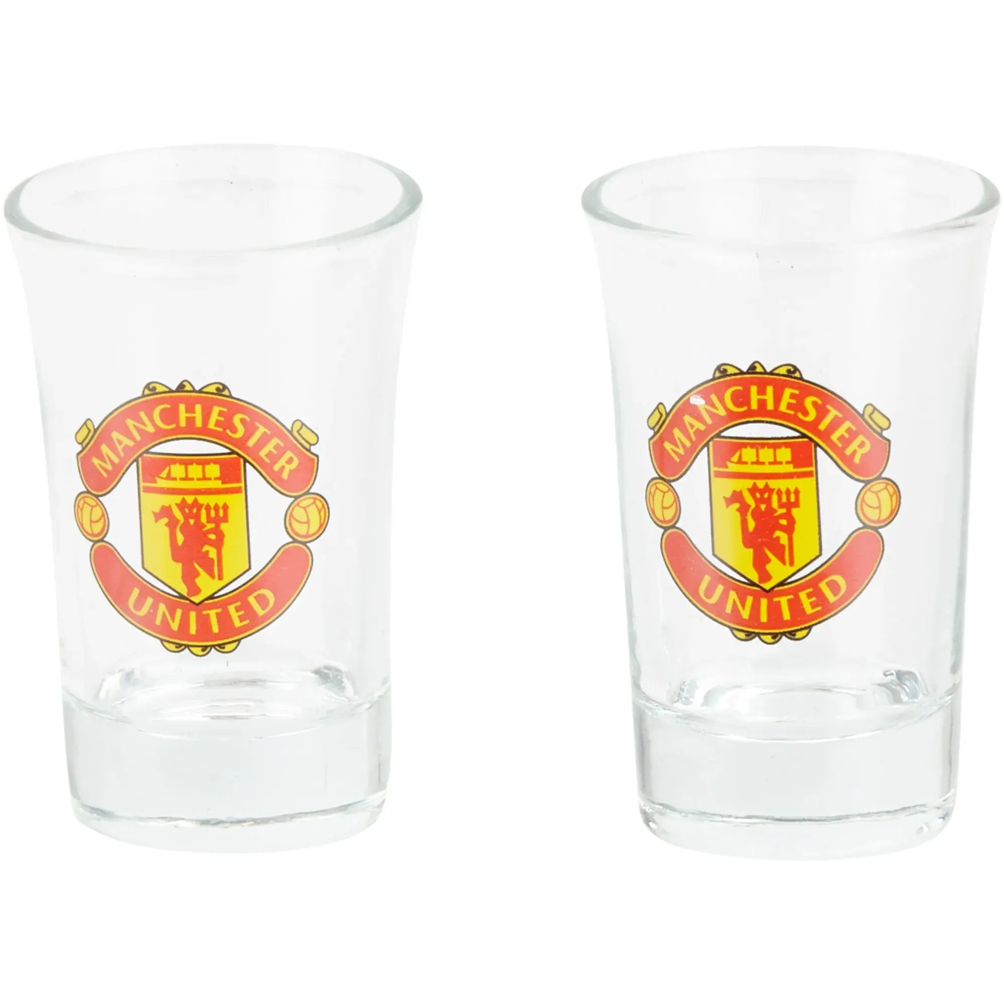Manchester United Crest Shot Glasses - Two Pack
