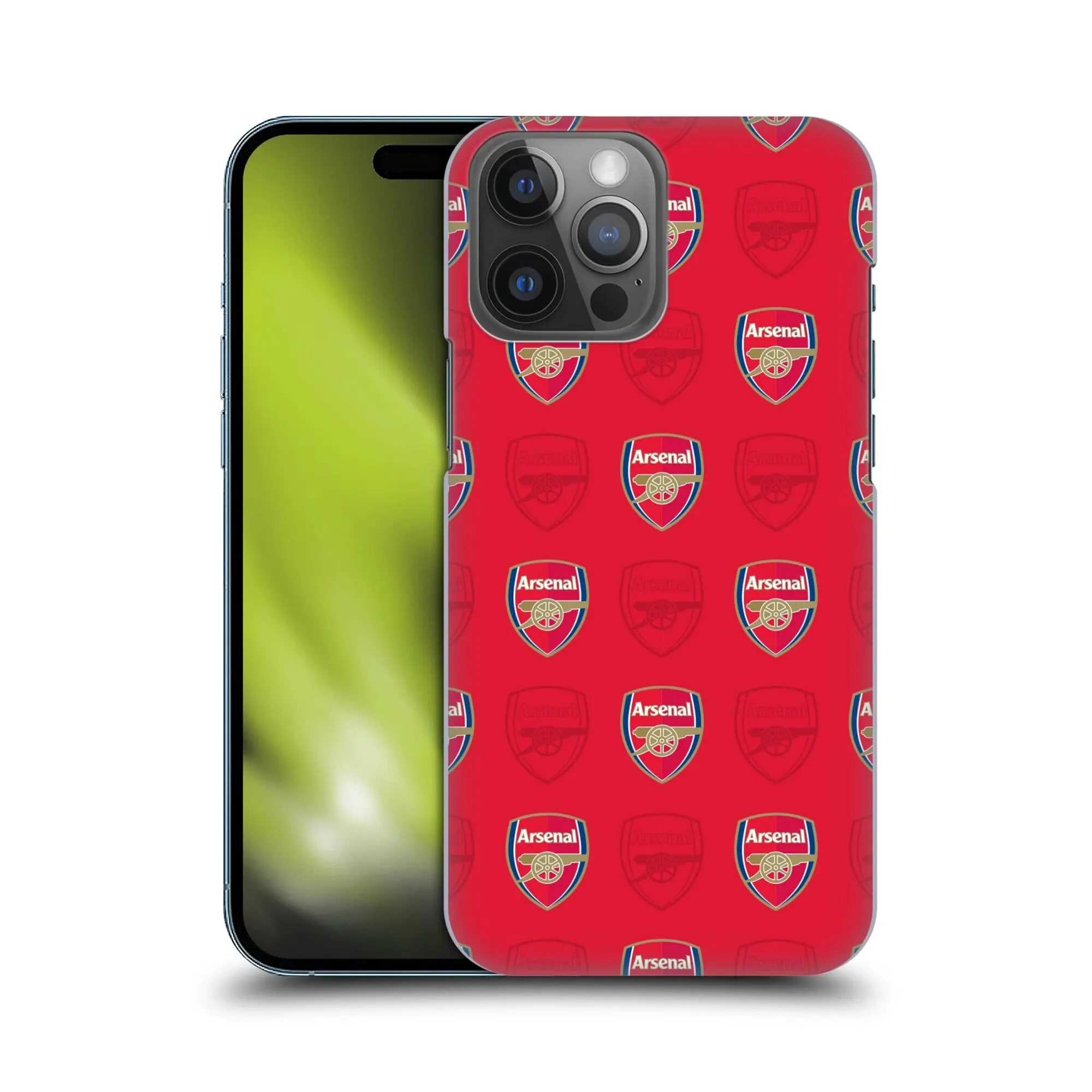 Arsenal Repeat Crest Hard Back Phone Case - Red - iPhone