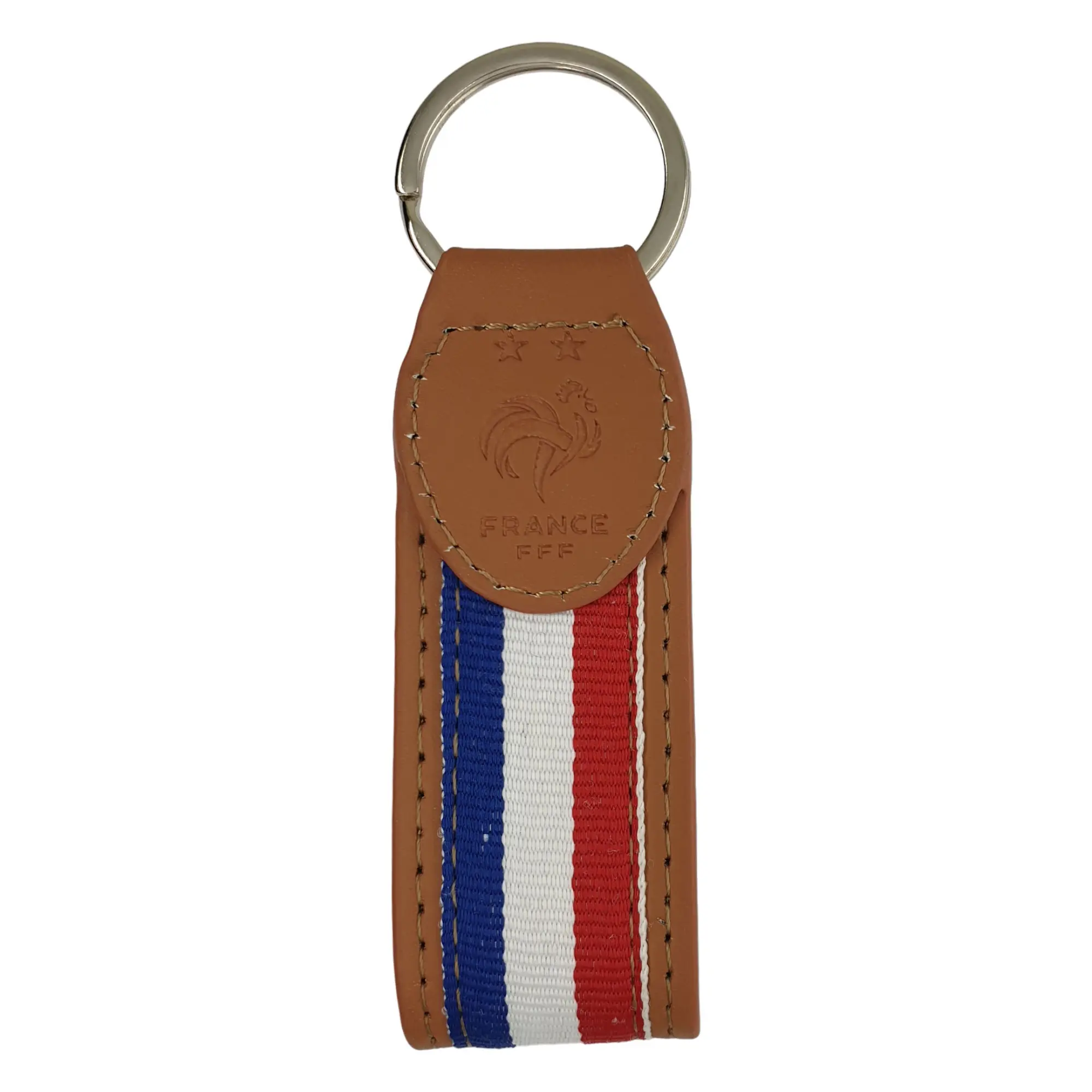 No Brand France Stripe Strap keyring - Faux Leather