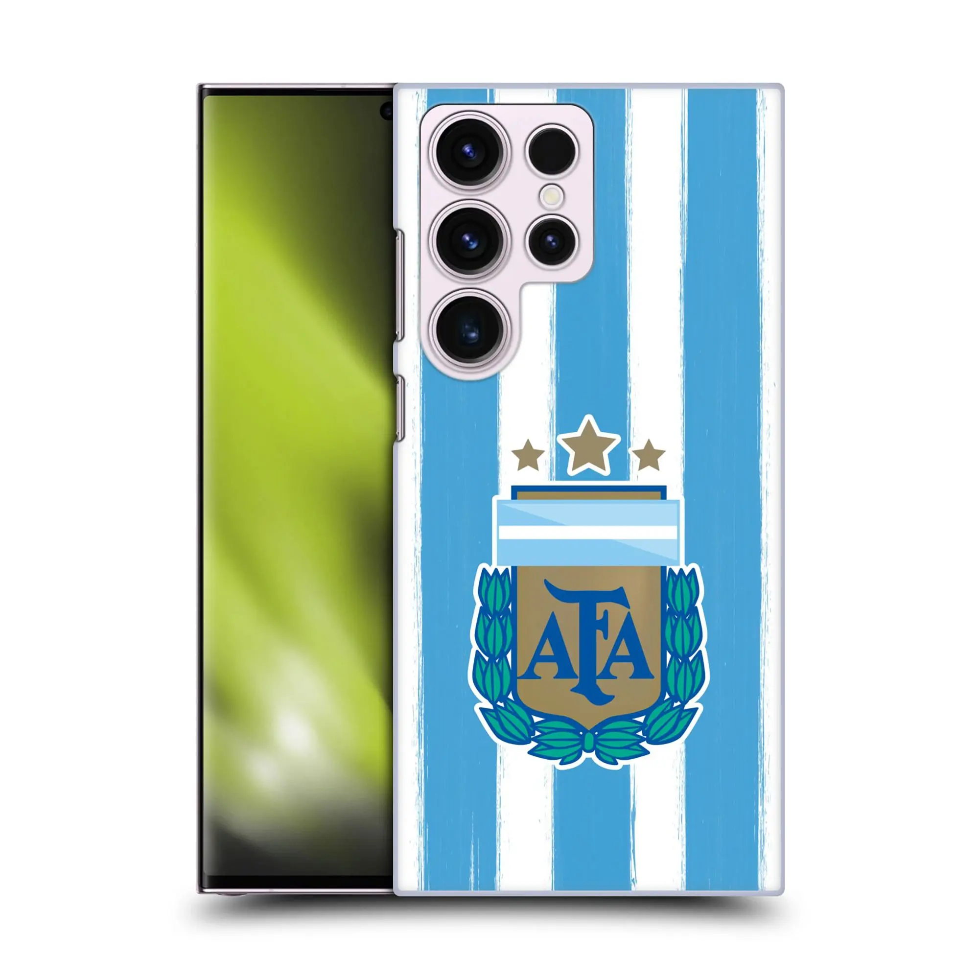 Ecell Argentina Brush Stripes Hard-Shell Phone Case - Samsung