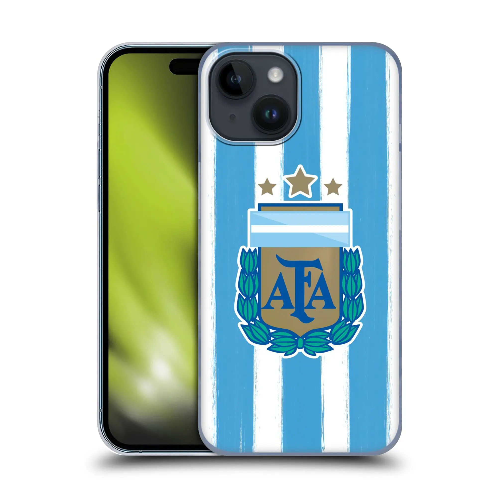 Ecell Argentina Brush Stripes Hard-Shell Phone Case - iPhone