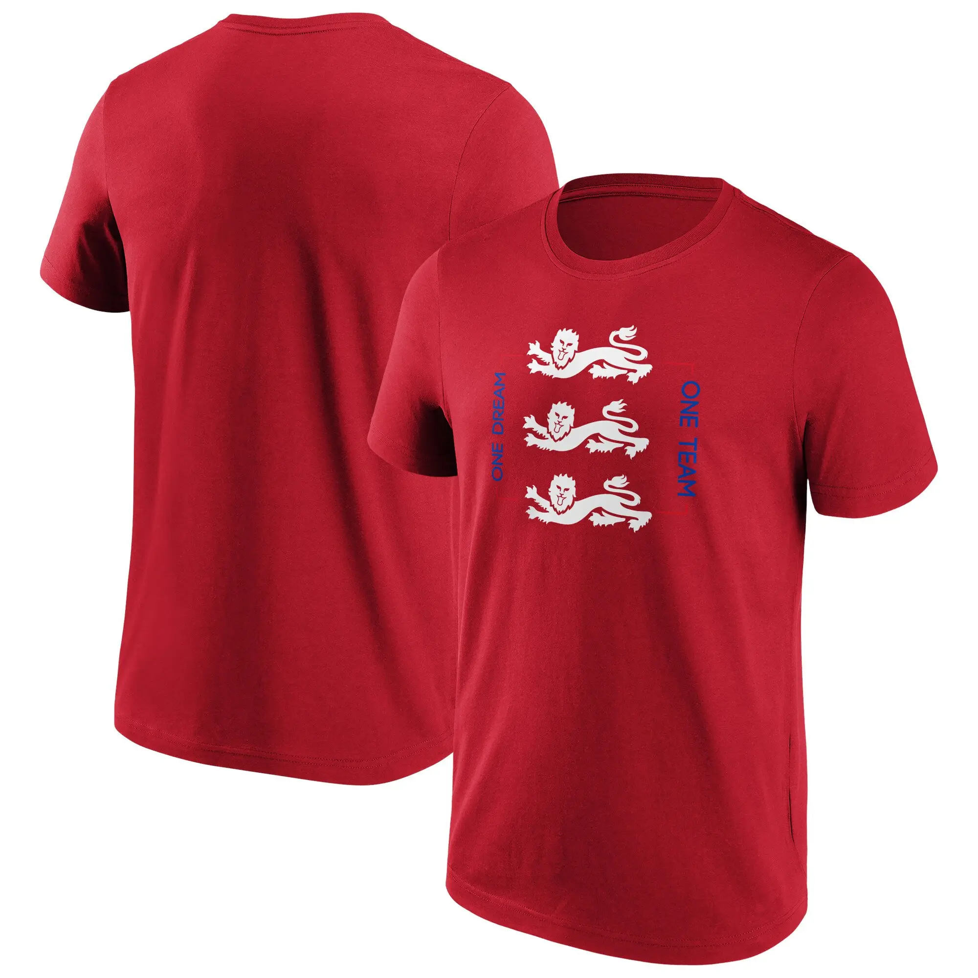 Fanatics Unlabeled England Pitch Graphic T-Shirt - Red - Mens