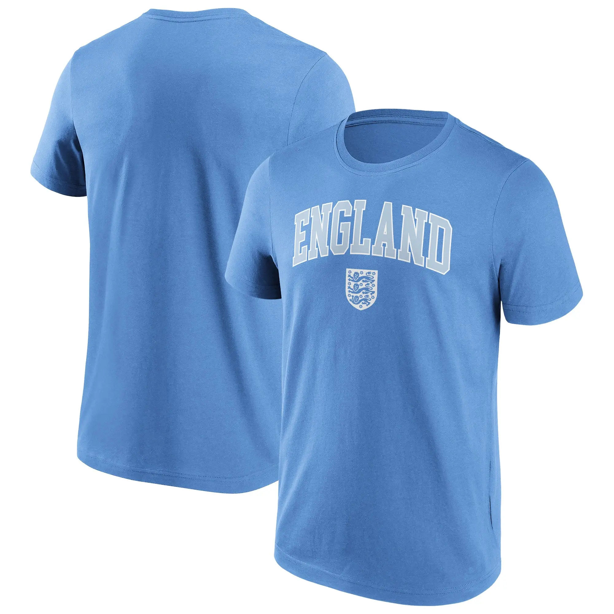 Fanatics Unlabeled England Schoolyard Retro Graphic T-Shirt - Sky - Mens