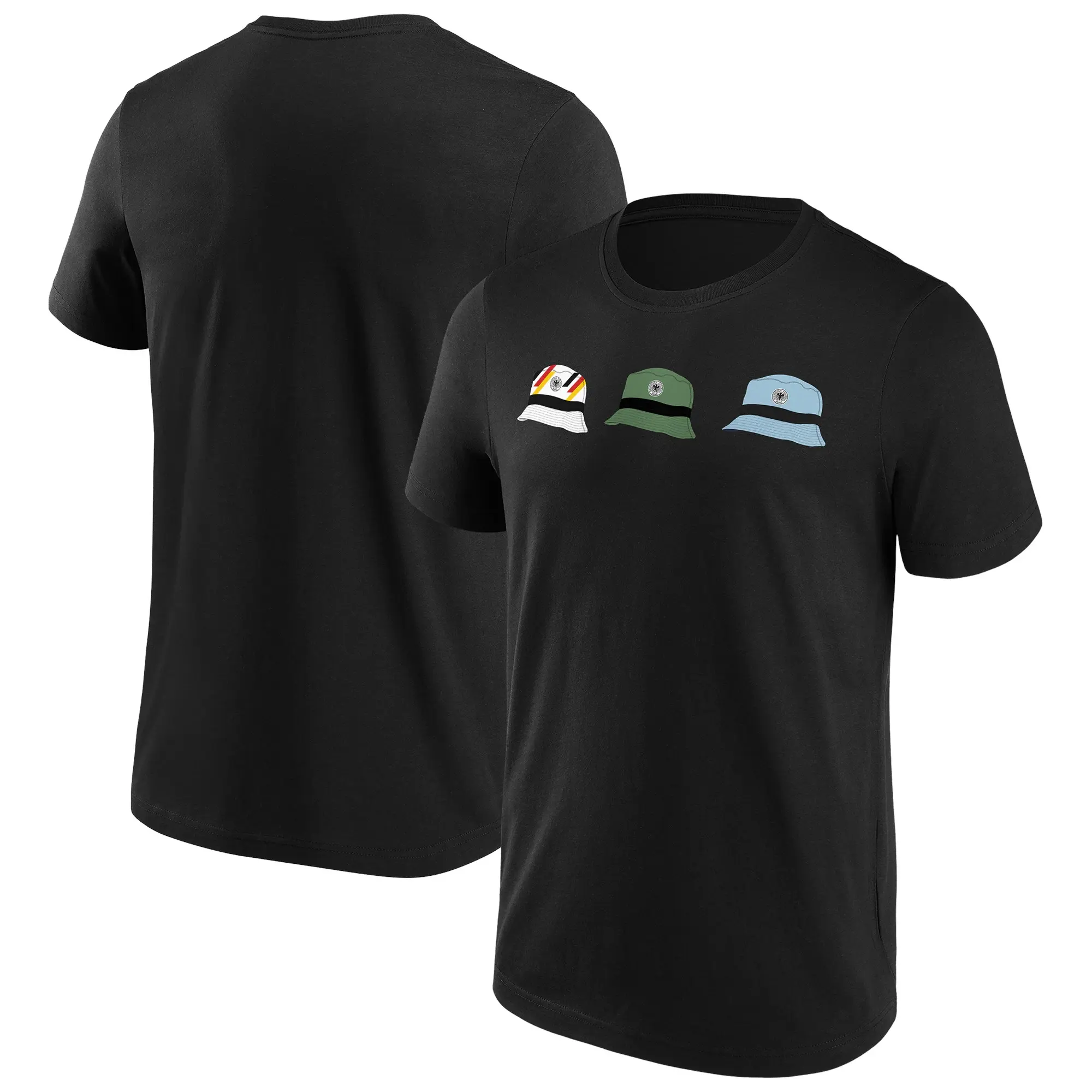 Fanatics Unlabeled DFB Bucket on Tour Graphic T- Shirt - Black - Mens