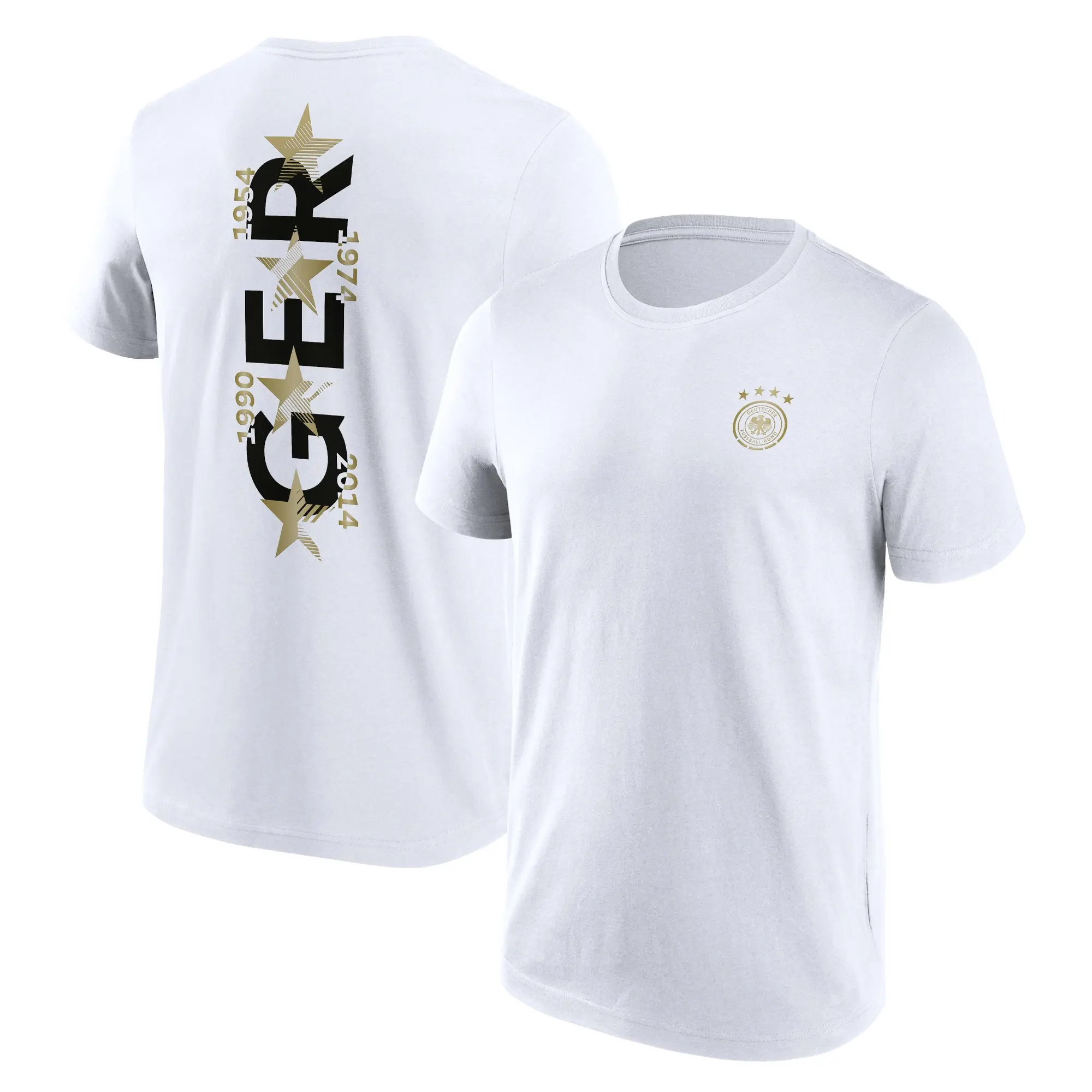 Fanatics Unlabeled DFB Hometown F&B Short Sleeve Graphic T-Shirt - White - Mens