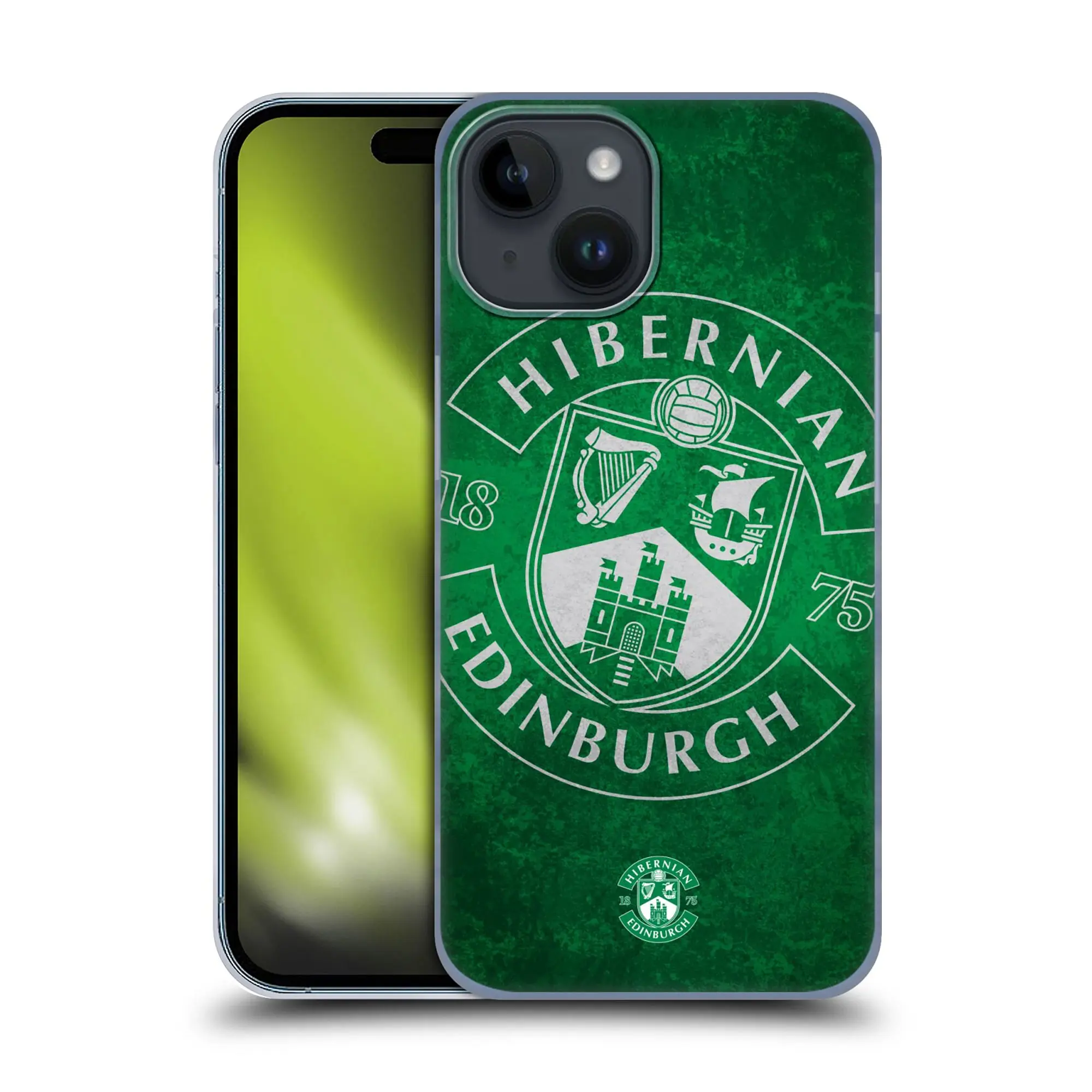 Fanatics Unlabeled Hibernian Distressed Oversized Crest Phone Case - iPhone
