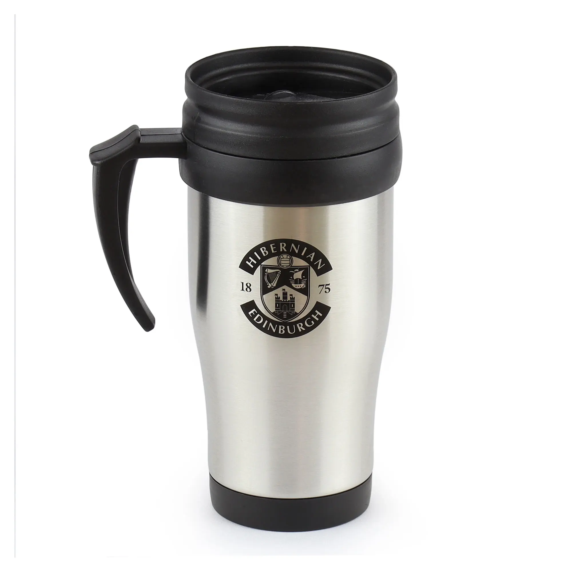 Fanatics Unlabeled Hibernian Chrome Thermo Mug - 400ml