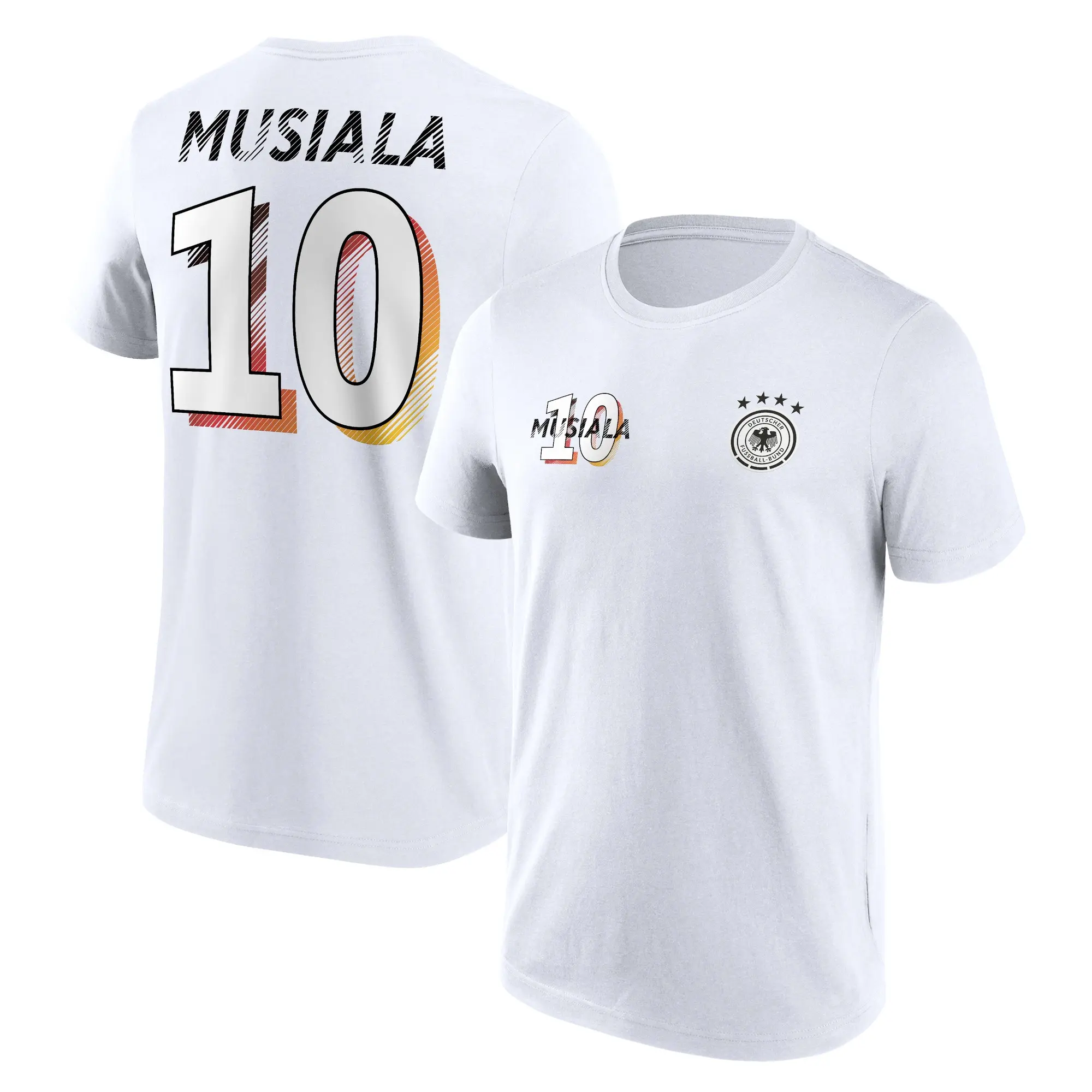 Fanatics Unlabeled DFB Musiala Player T-Shirt - White - Mens