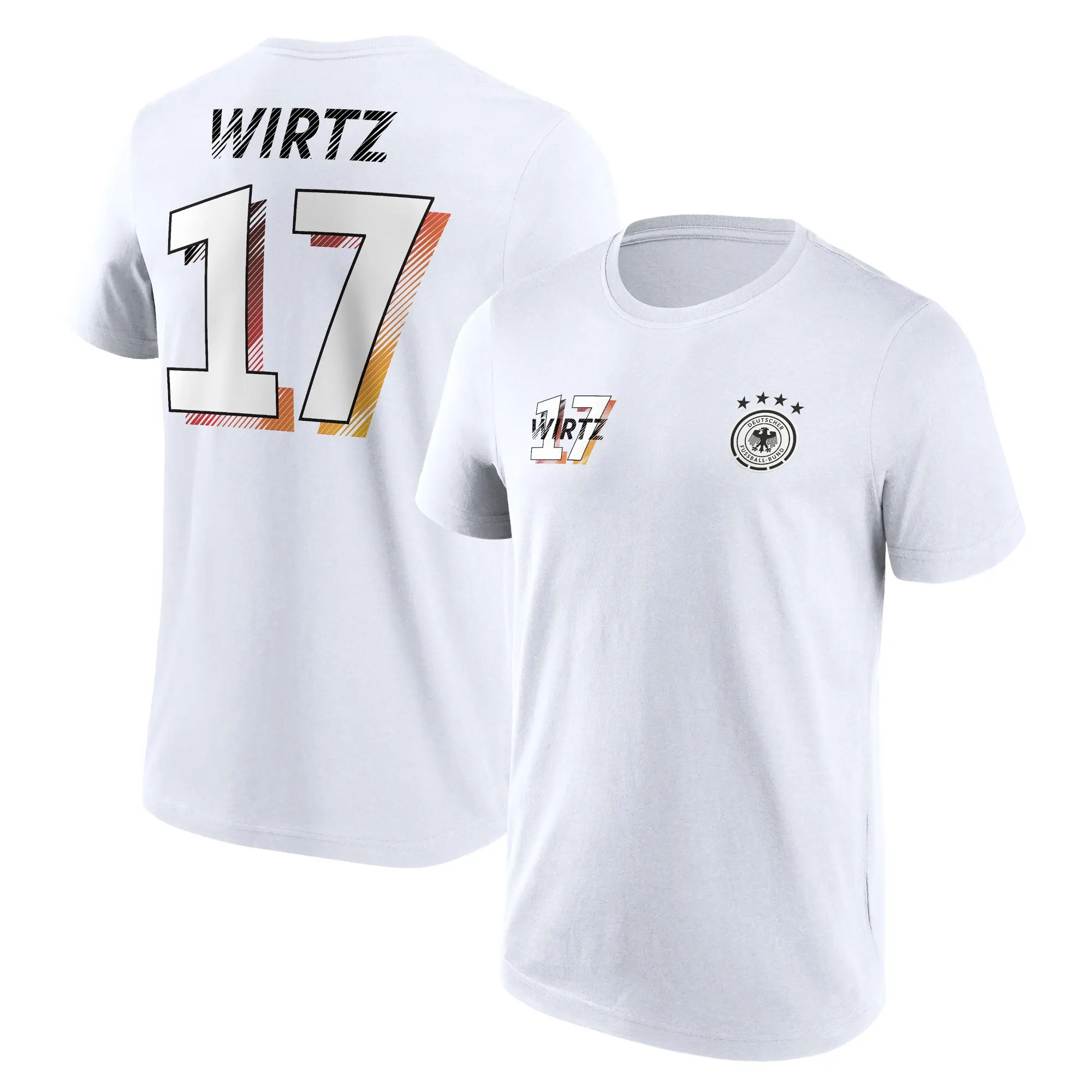 Fanatics Unlabeled DFB Wirtz Player T-Shirt - White - Mens