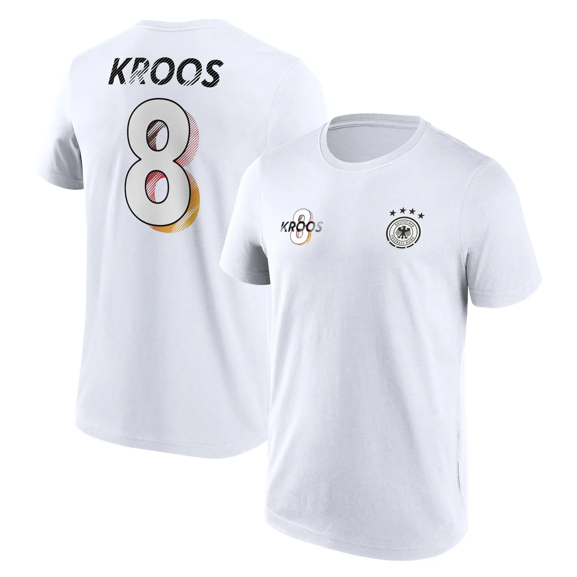 Fanatics Unlabeled DFB Kroos Player T-Shirt - White - Mens