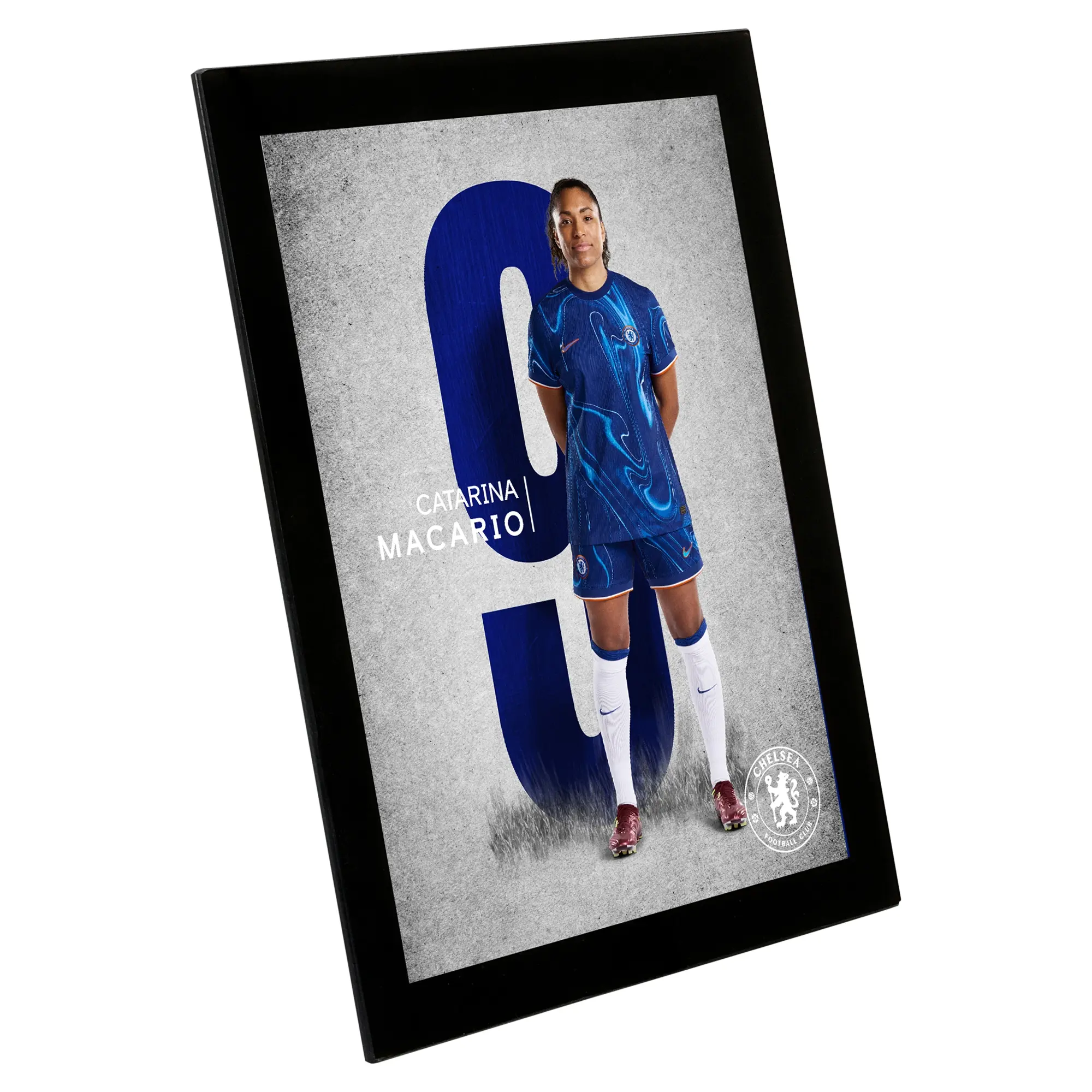 Chelsea Catarina Macario 2024-25 Print - Glass Frame - 8 x 6 Inch