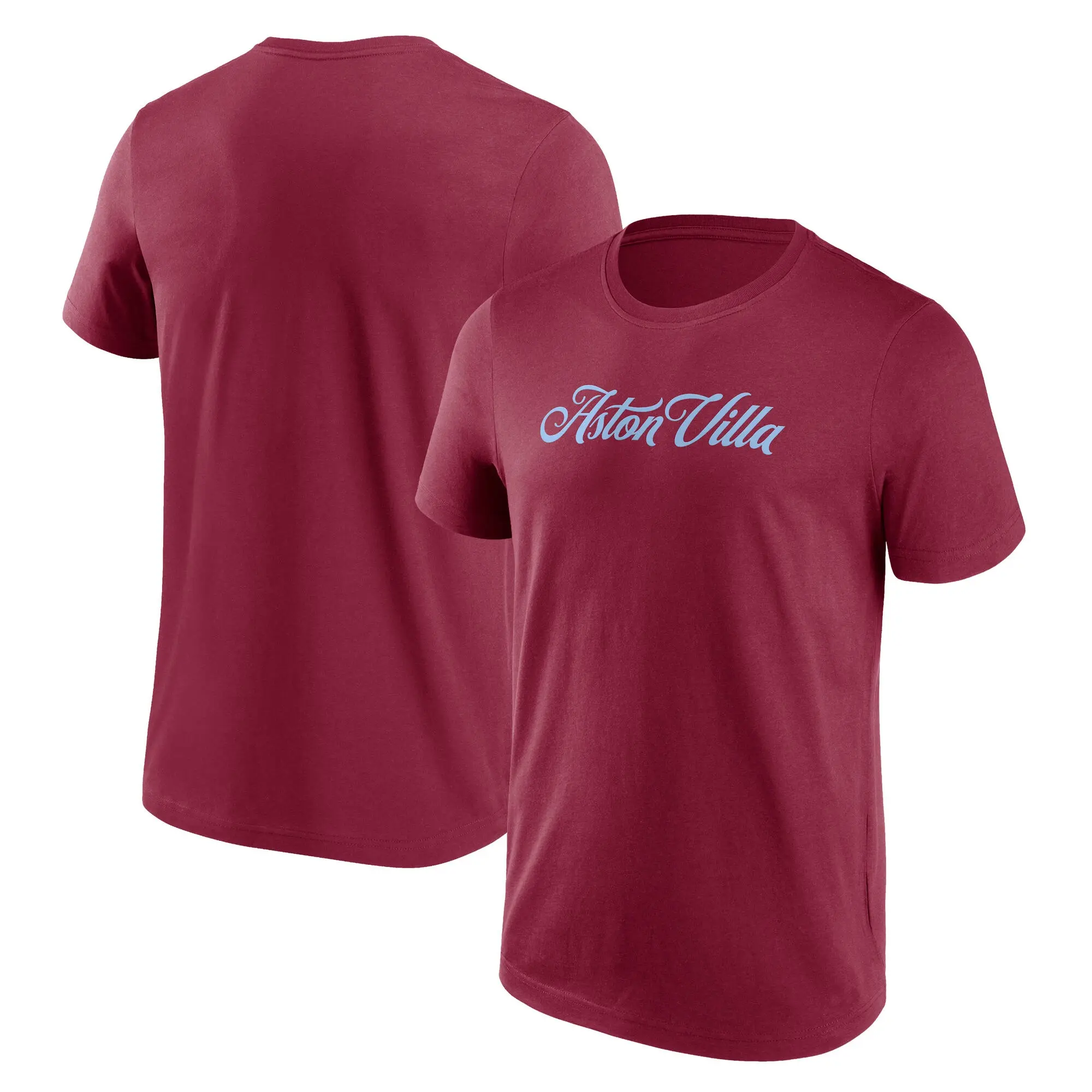 Fanatics Aston Villa Wordmark Graphic T-Shirt - Claret - Mens