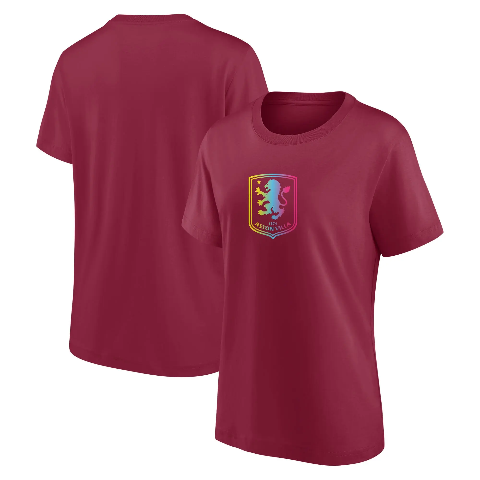 Fanatics Aston Villa Boost Logo Short Sleeve Graphic T-Shirt - No Color - Womens